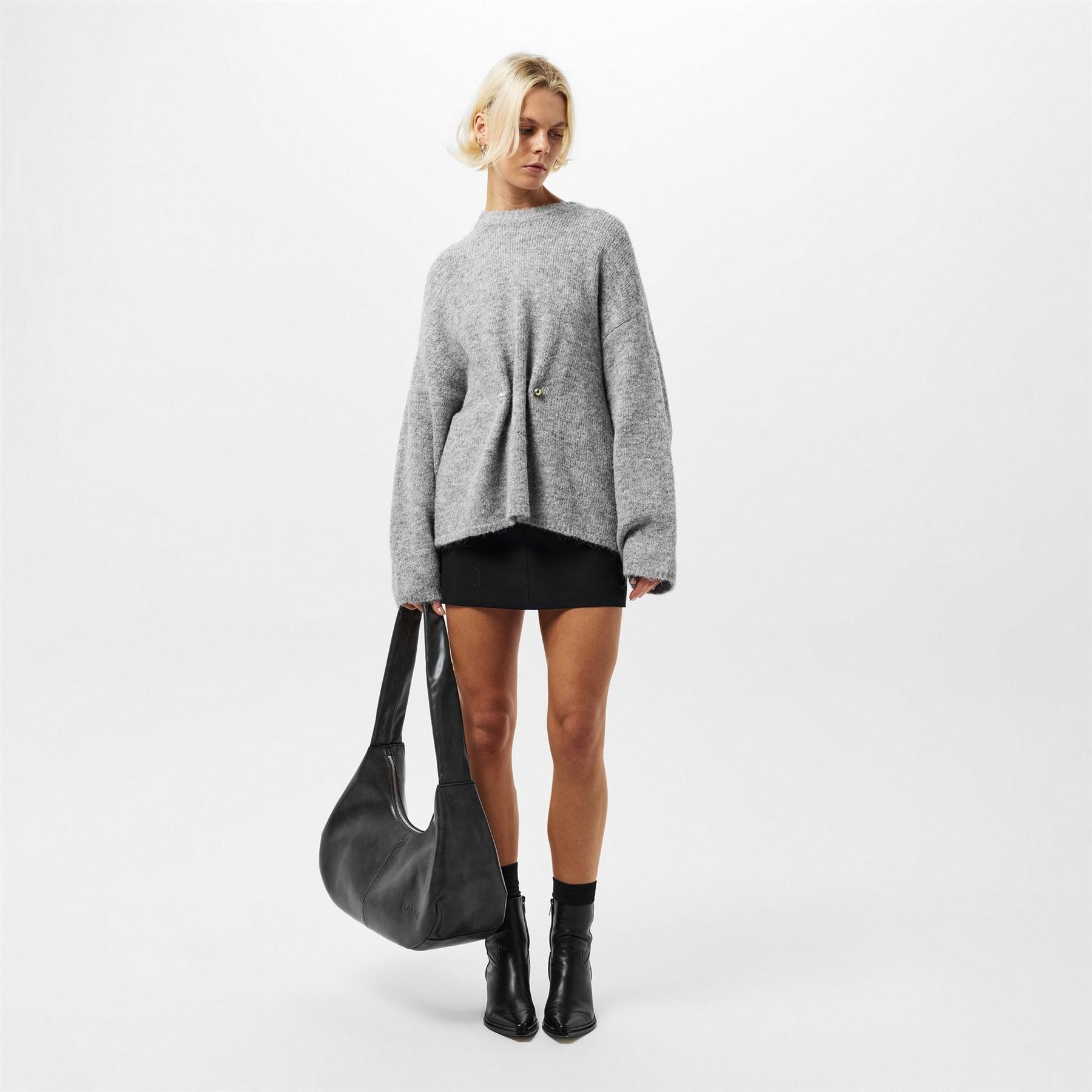 Edited Noorie Crew Neck Drop Shoulder Long Sleeve Sweater