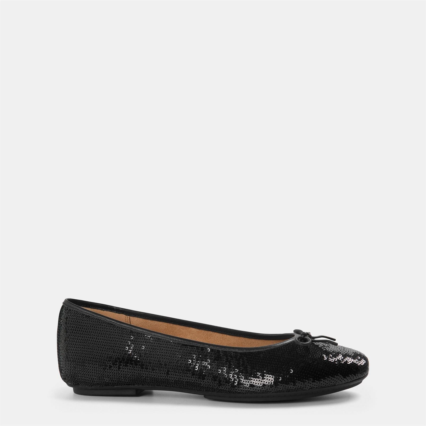 Fitflop Bow Sequin Slip On Ballet Pumps
