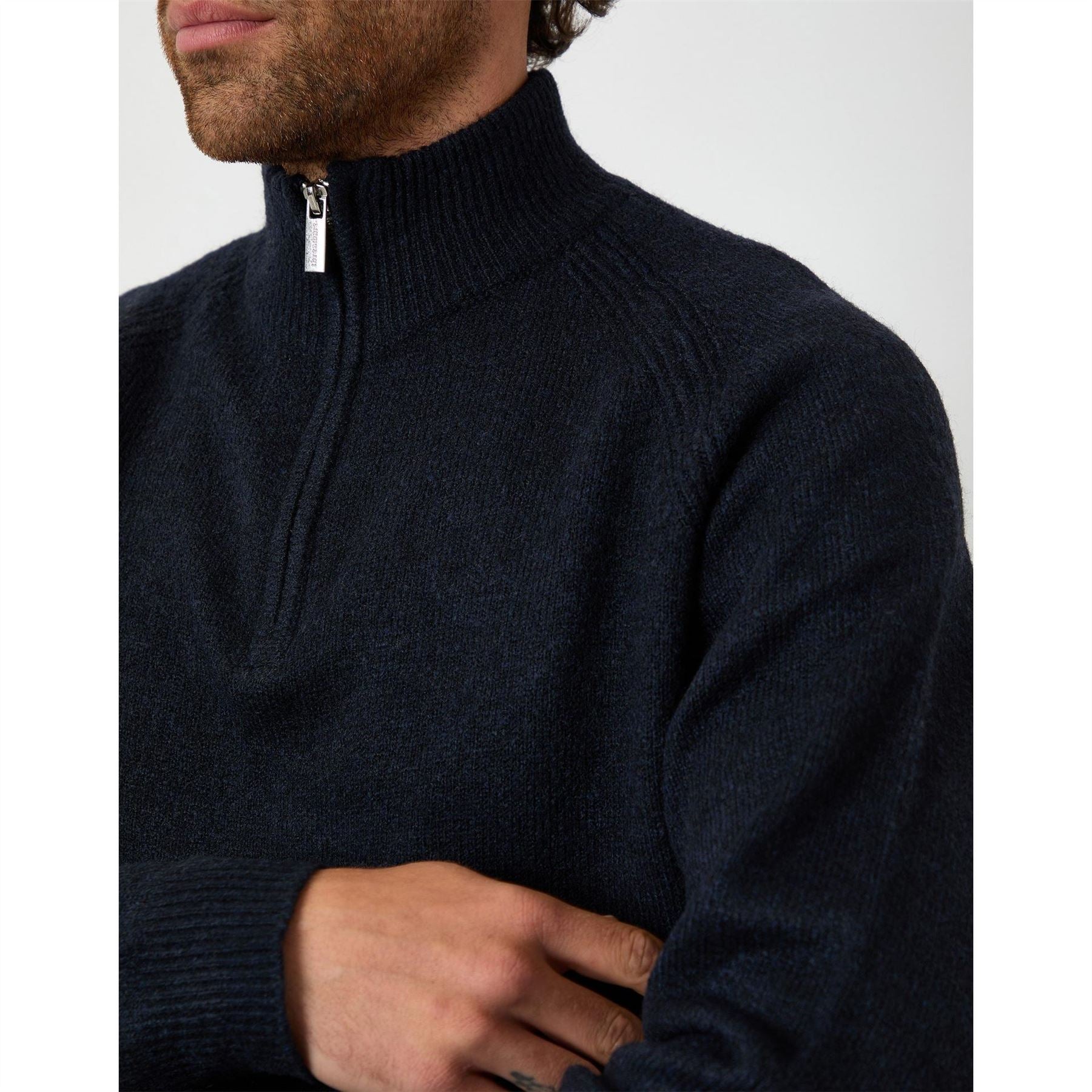 Threadbare Tb Rossen Quarter Zip Fleece