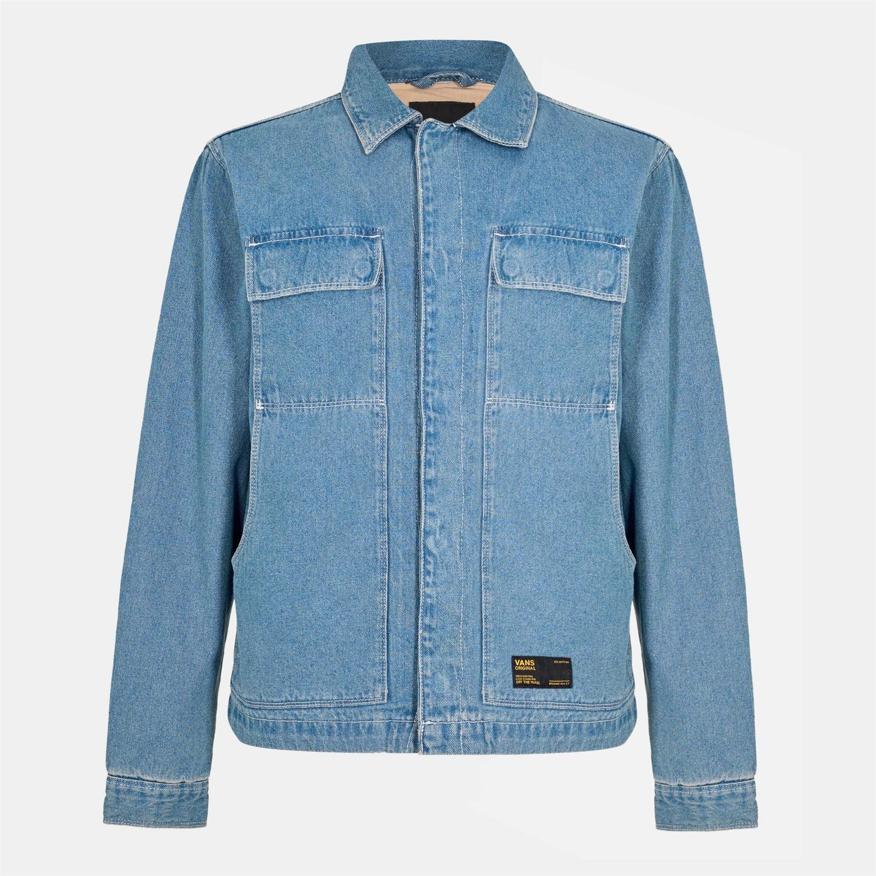 Vans Adults Mcavoy Station Stonewash Structured Denim Jacket
