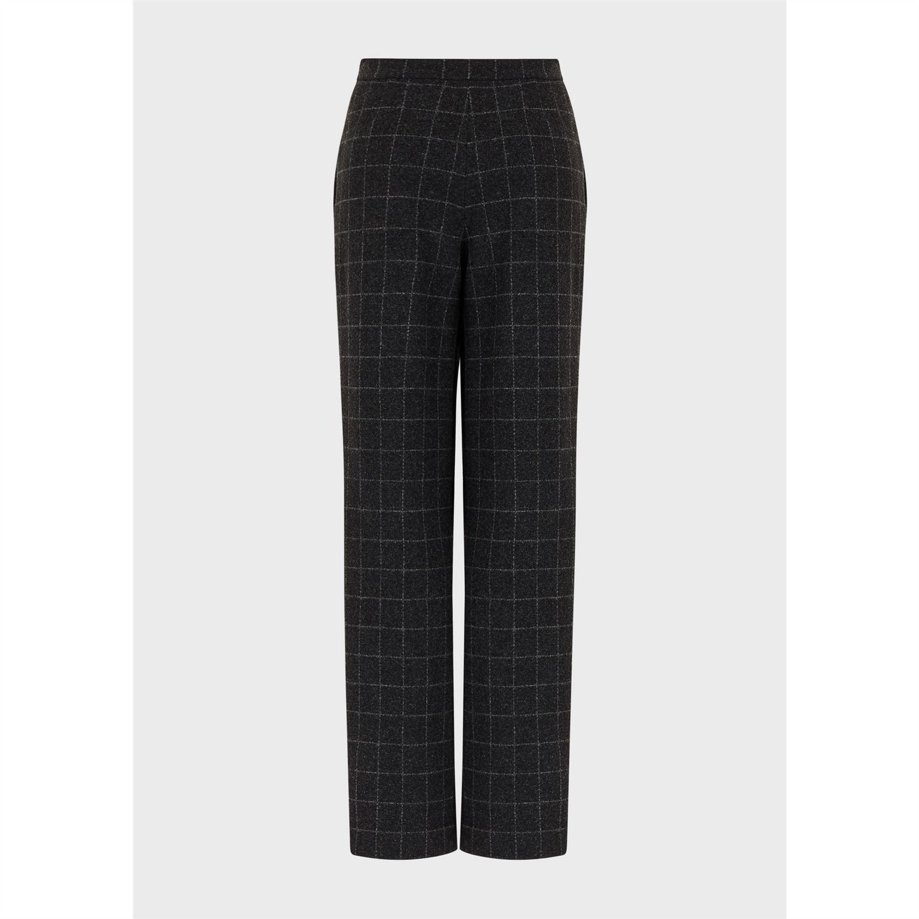 Emporio Armani Check Straight Leg Trousers
