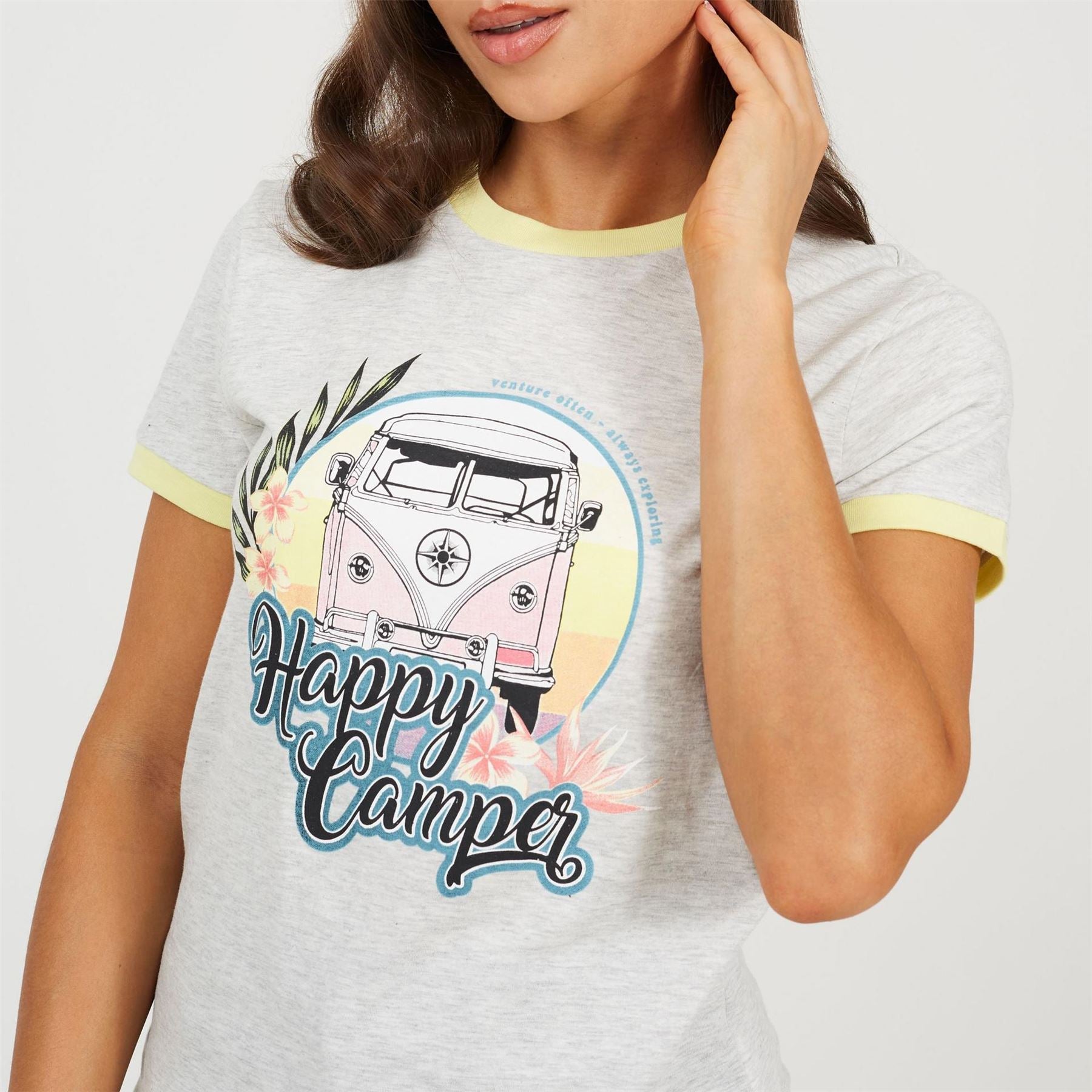 Brave Soul Camper Ringer T-Shirt