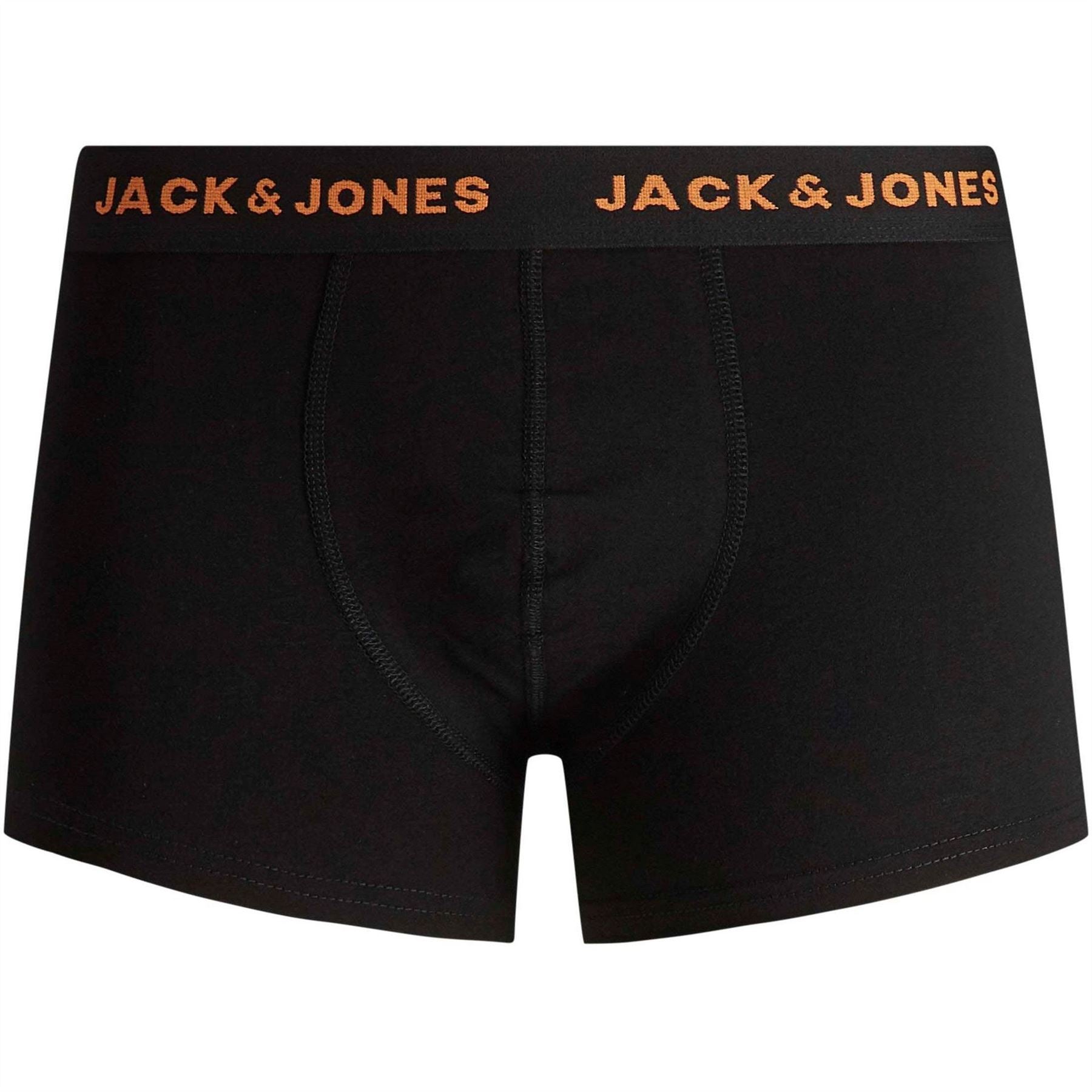 Jack and Jones Mens Pack  Basic Trunks Plus Size