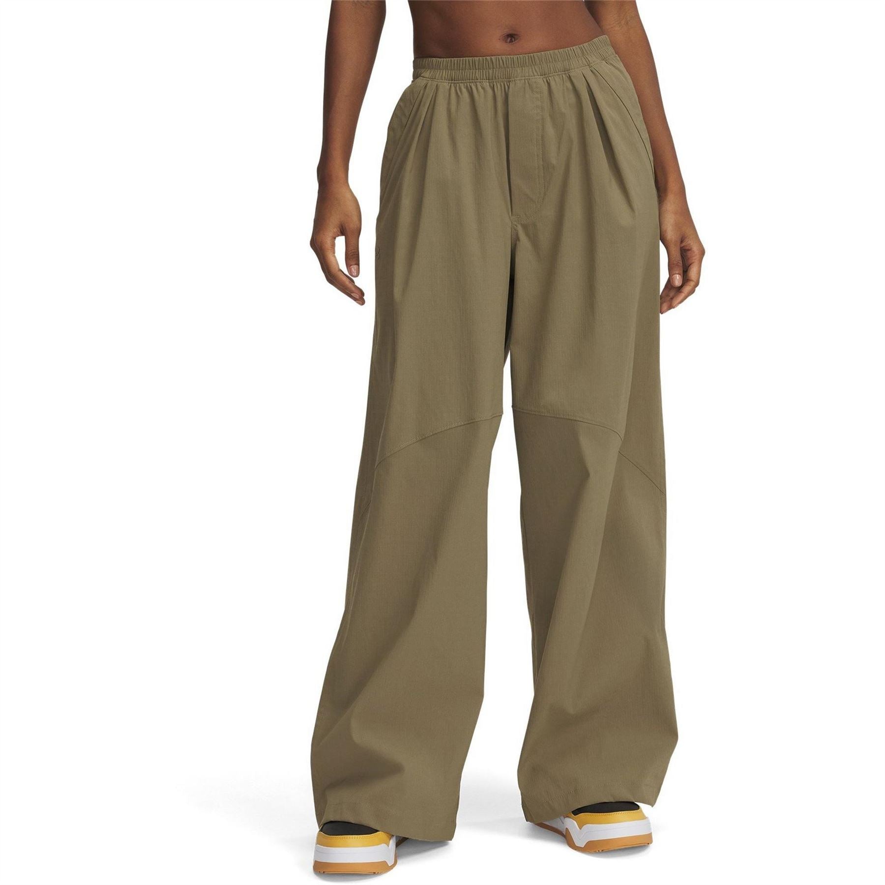 Under Armour Solid Patterned Parachute Wide Leg Pants