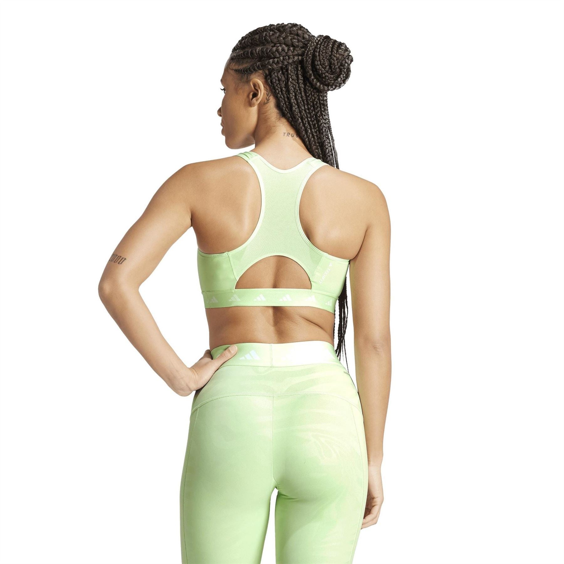 adidas Non Wired All Over Print High Impact Sports Bra