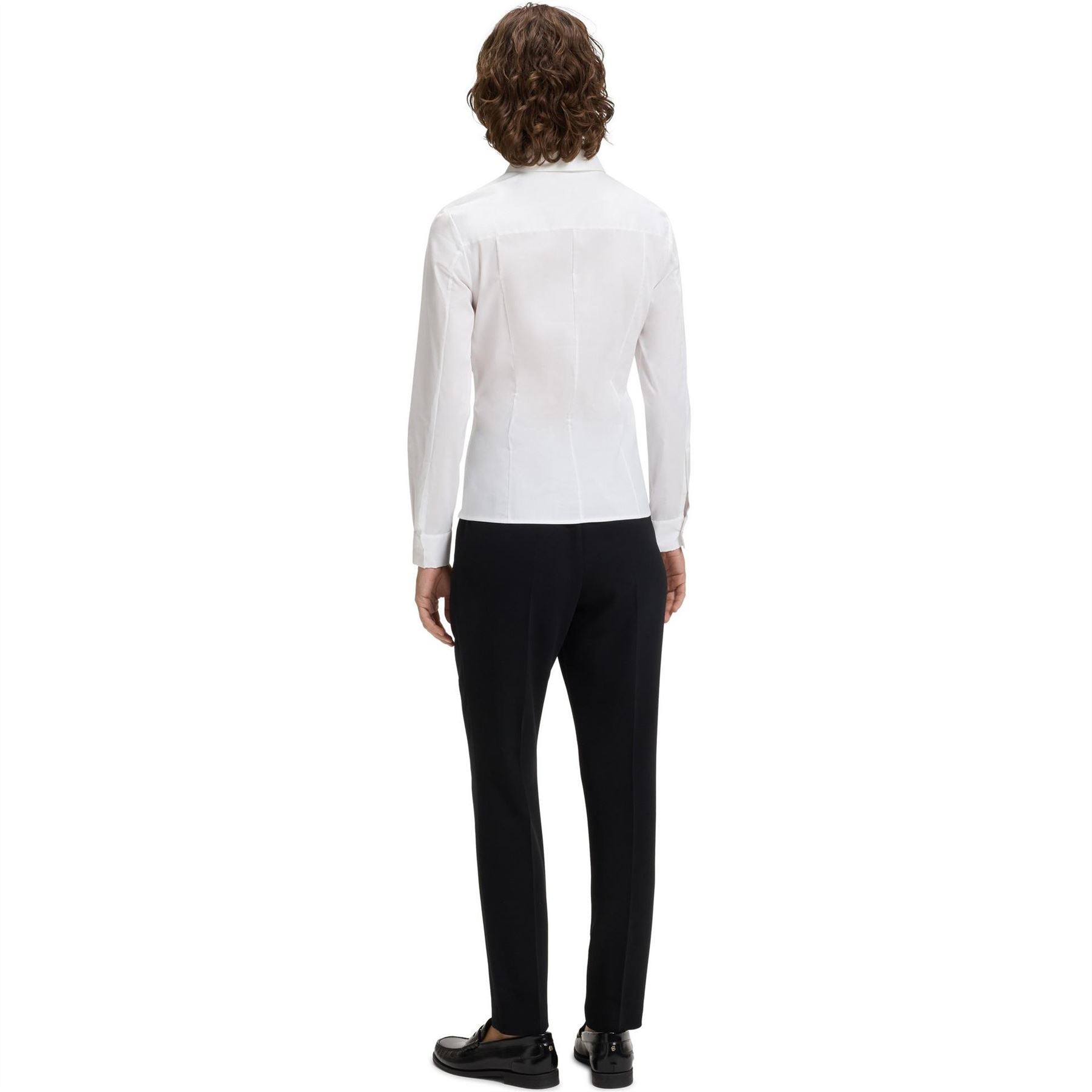 Boss Collared Neck Long Sleeve Regular Fit Shirt