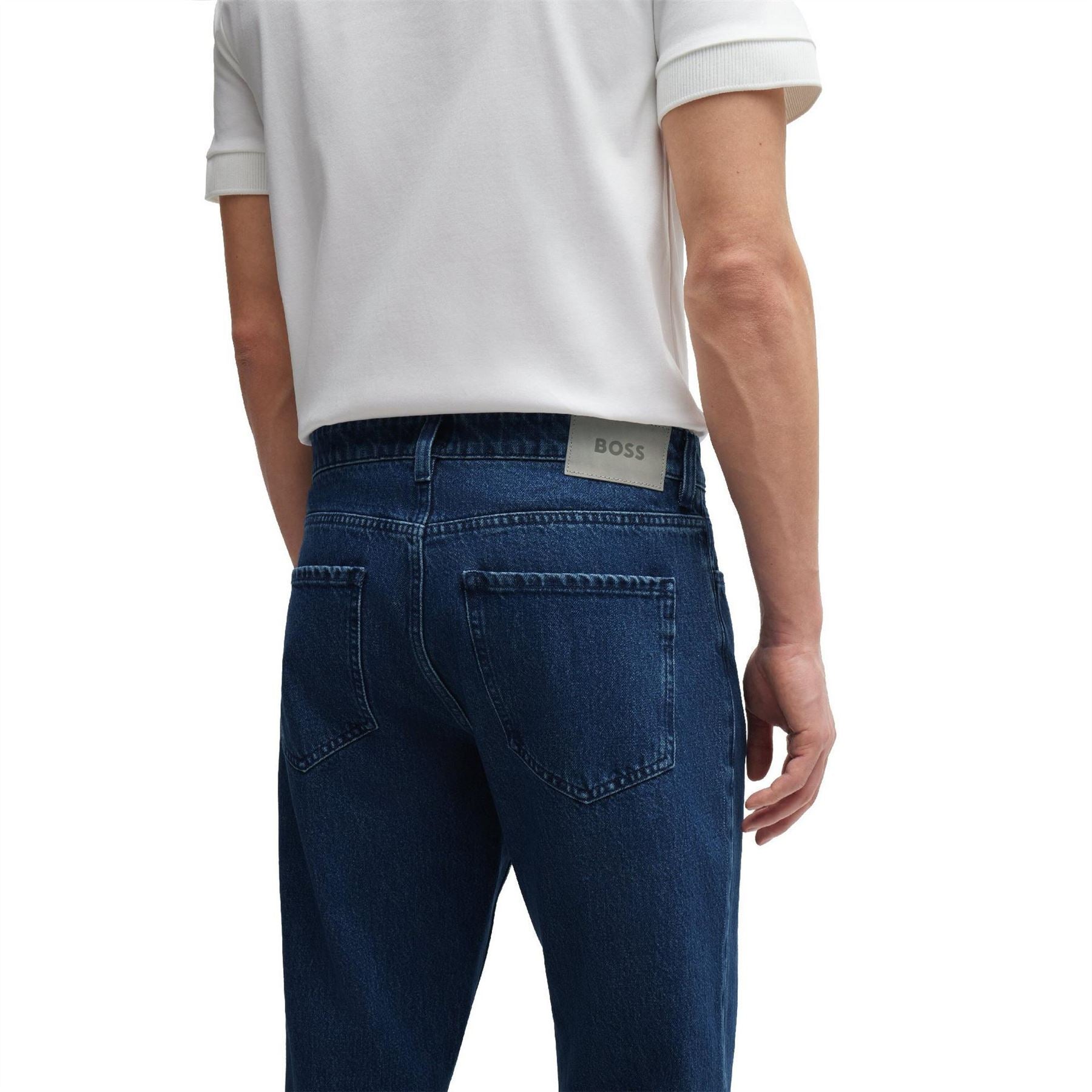 Boss Mid Rise Slim Fit Five Pocket Jeans