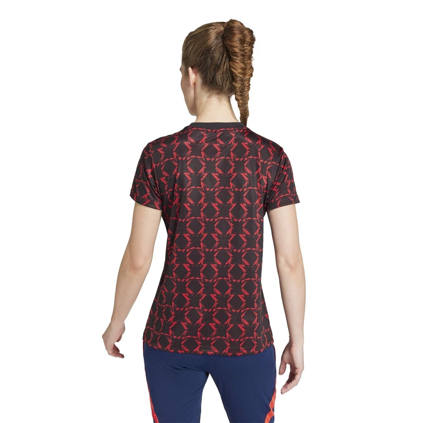 adidas Womens Manchester United Pre Match Shirt 2024 2025