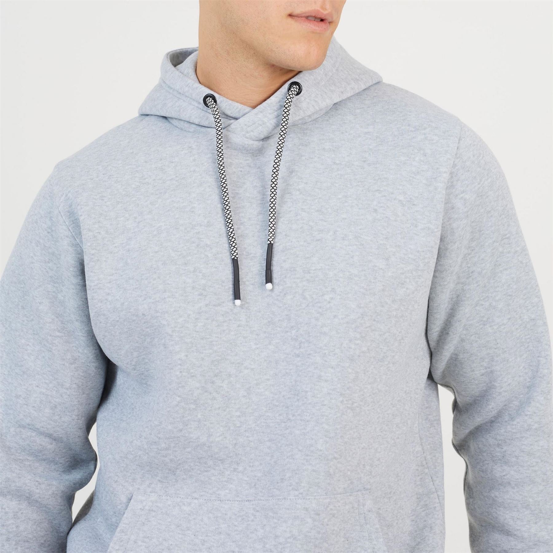Brave Soul Regular Fit Cross Over Hooded Sweatshirt