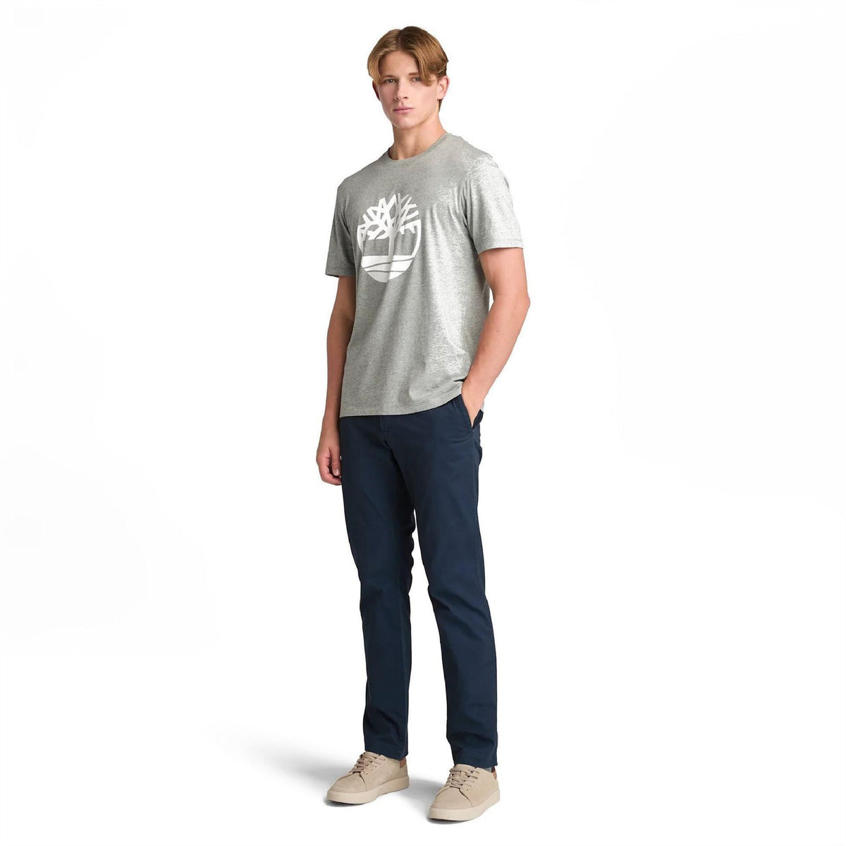 Timberland Northwood Tree Logo Cotton Short Sleeve T-Shirt
