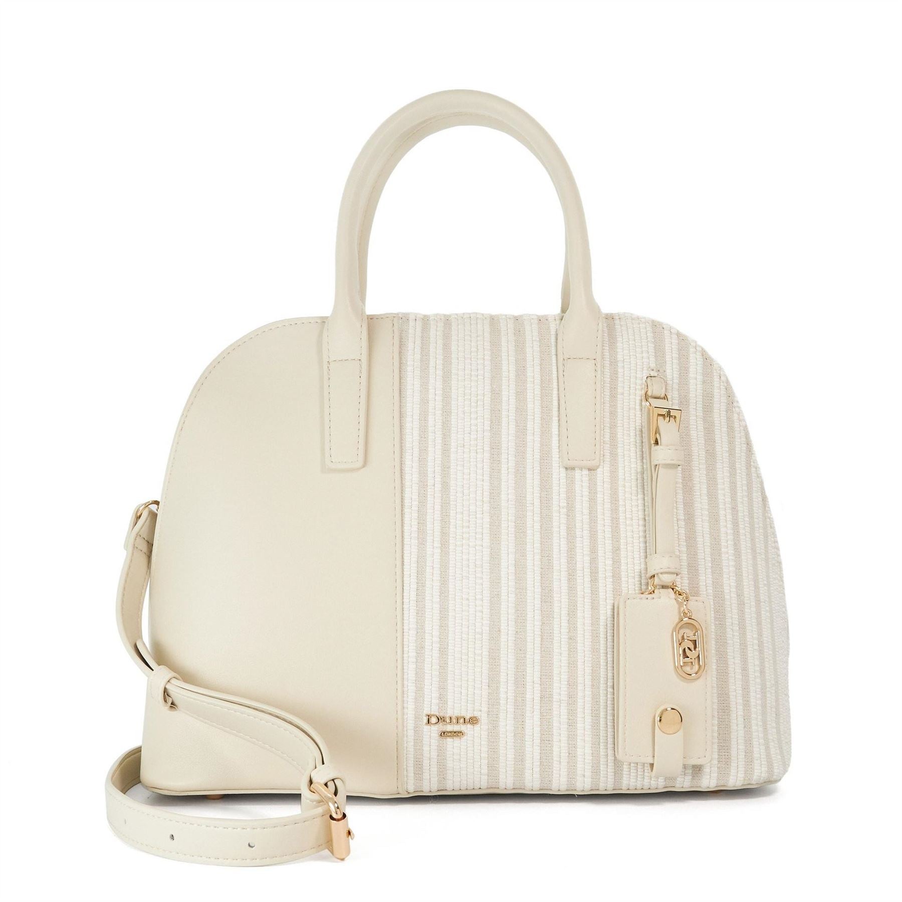 Dune London Dandelions Rectangle Shape Gold Tone Tote with Charm
