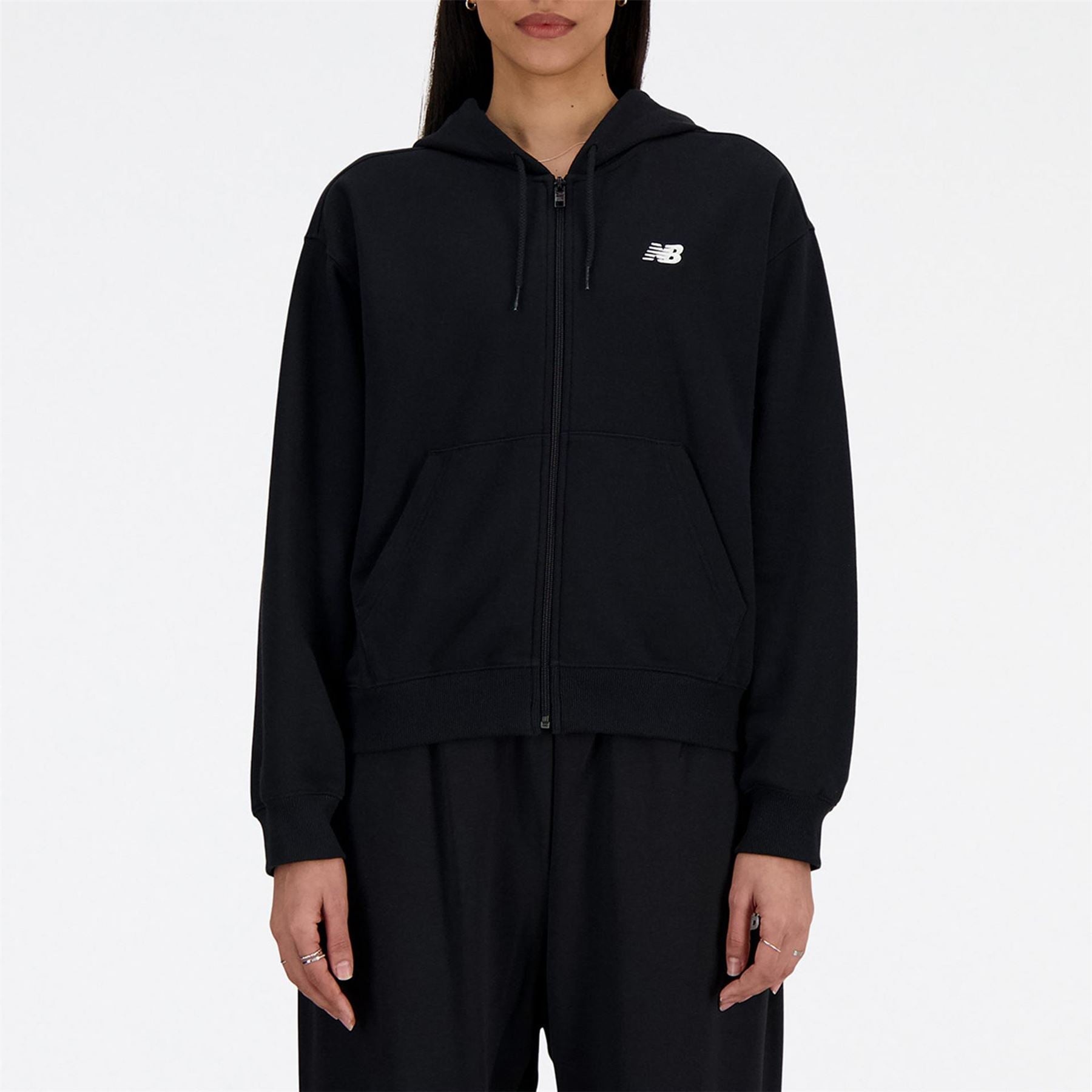 New Balance Ft FulL-Zip Hoodie   Bk           Smal