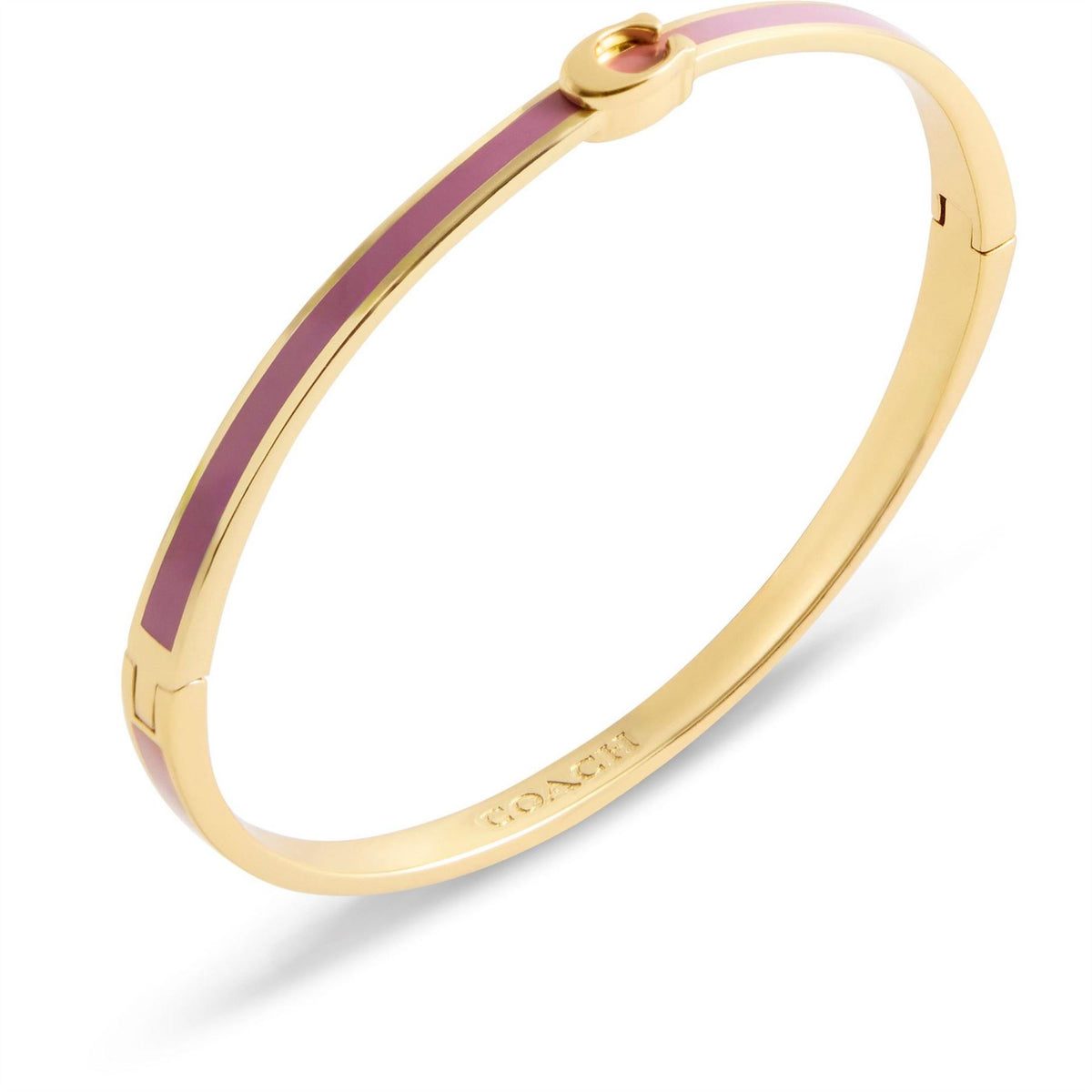 Coach Engraved Logo Bangle