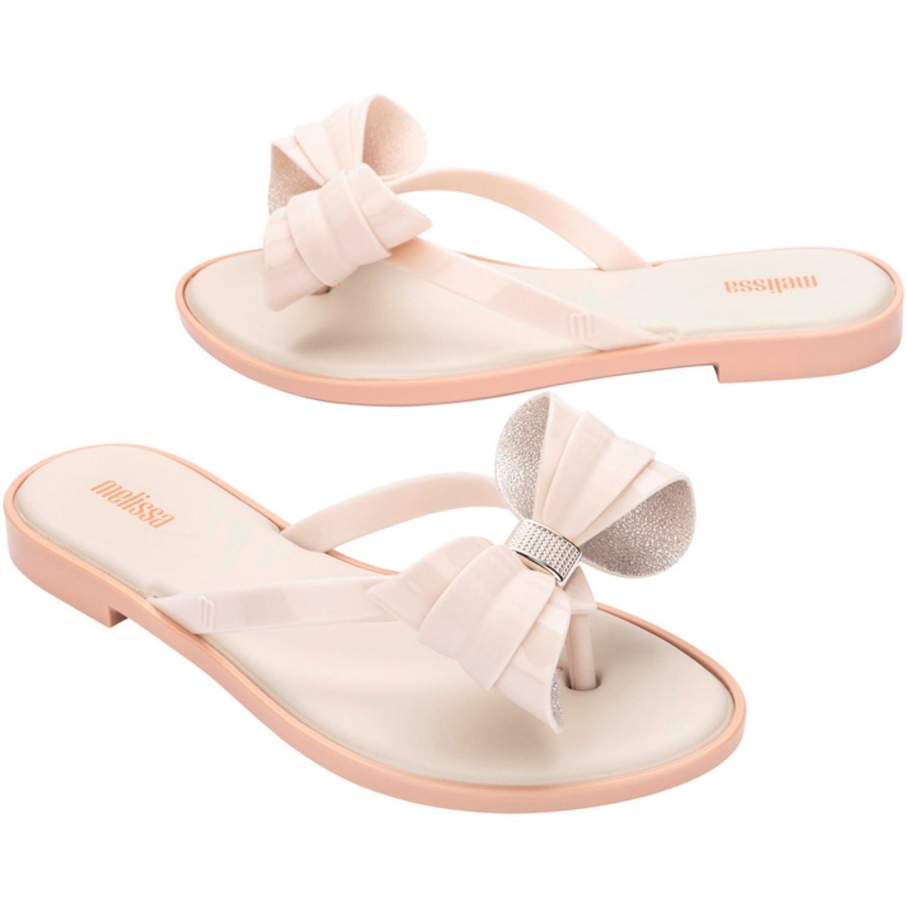 Melissa Slim Toe Post Thong Toe Sandals