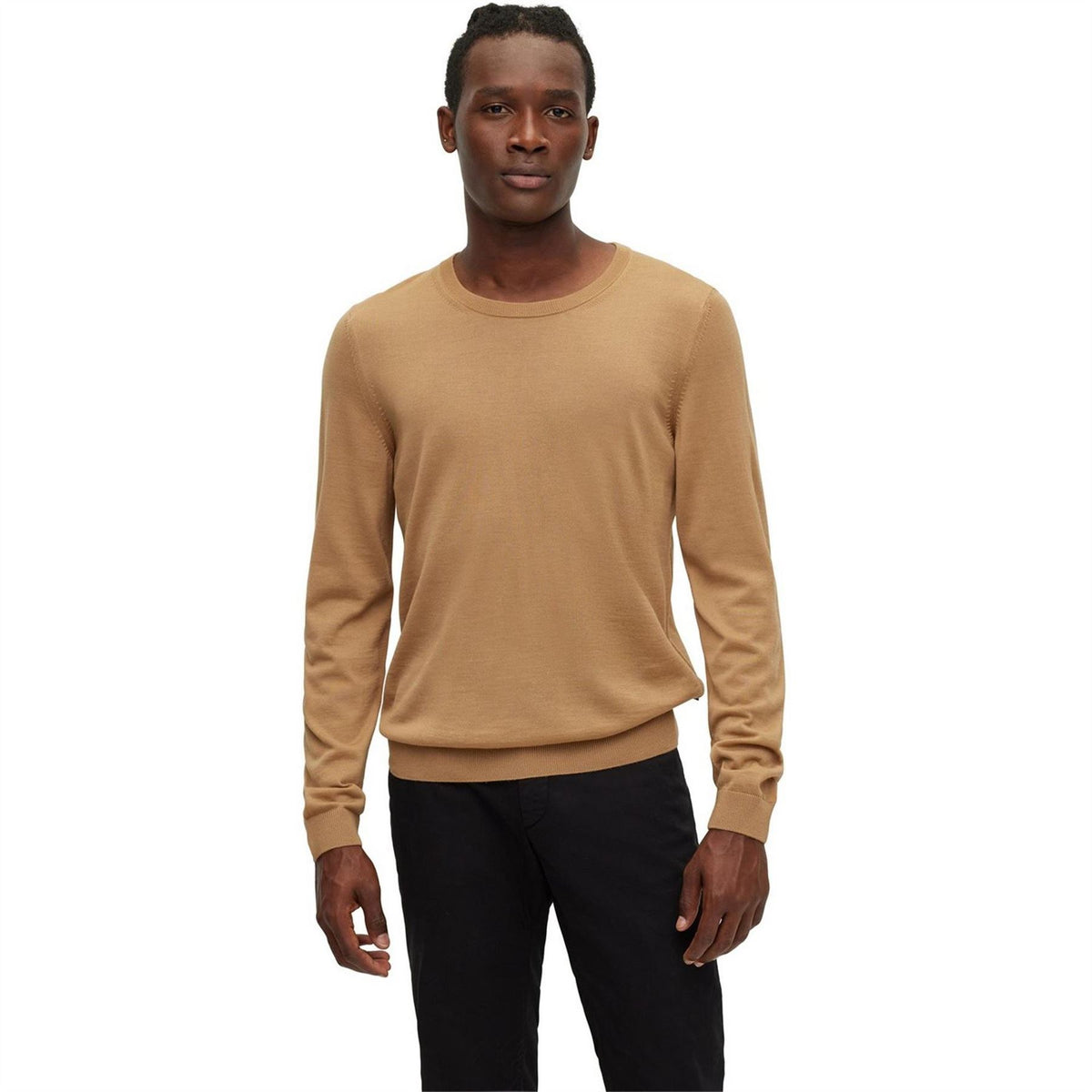Boss Leno Knit Jumper, Soft Virgin Wool