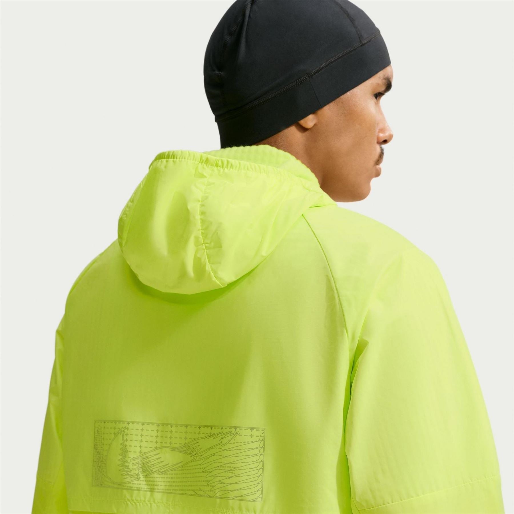 Nike Miler Hooded Running Jacket with Reflective Accents