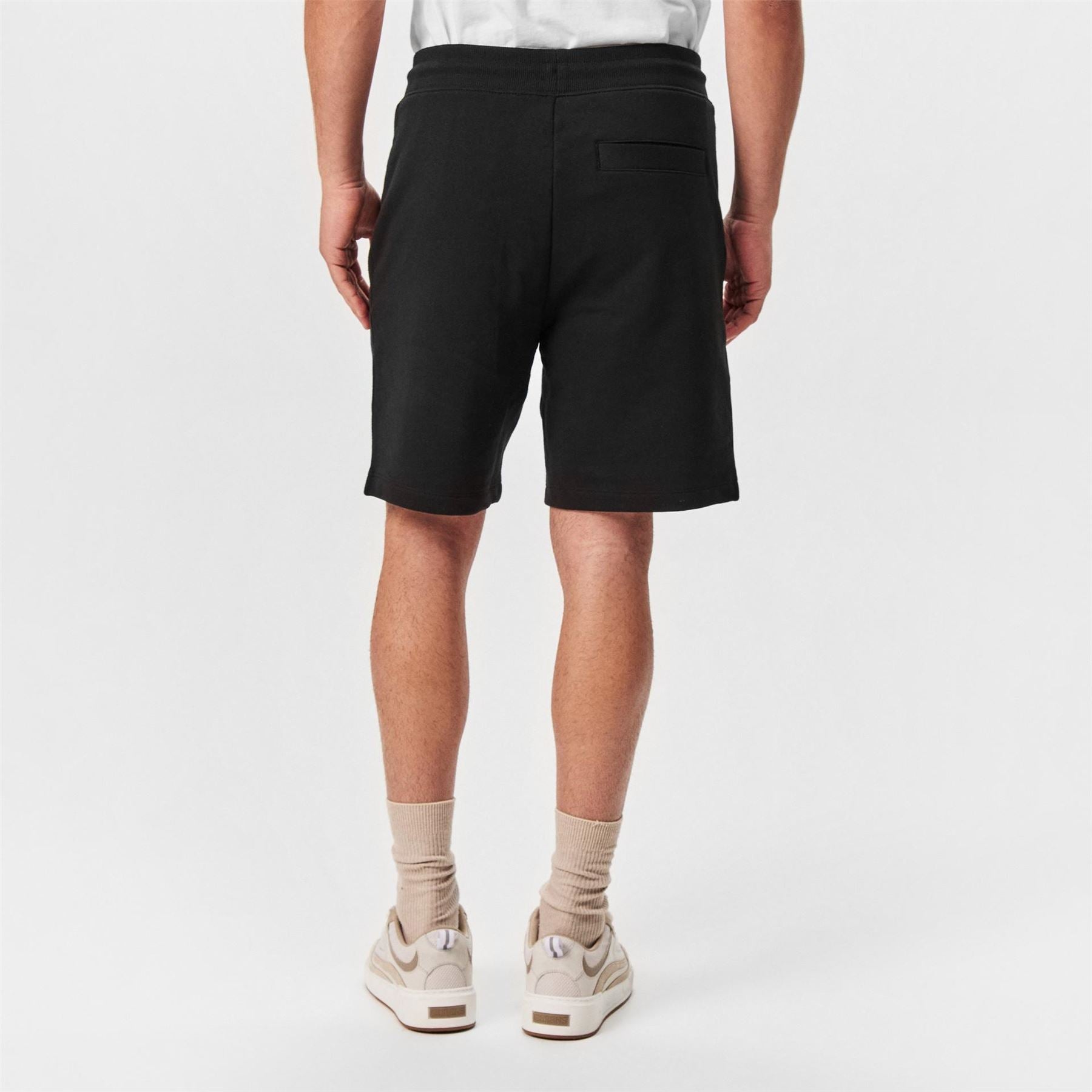 Hugo HUGO Jogger Fleece Shorts with Logo Detail   Soft Cotton Blend Jersey
