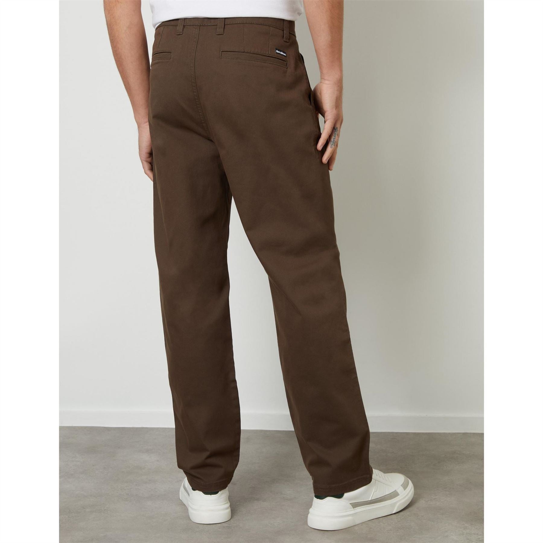 Threadbare Fog Chino Straight Solid Patterned