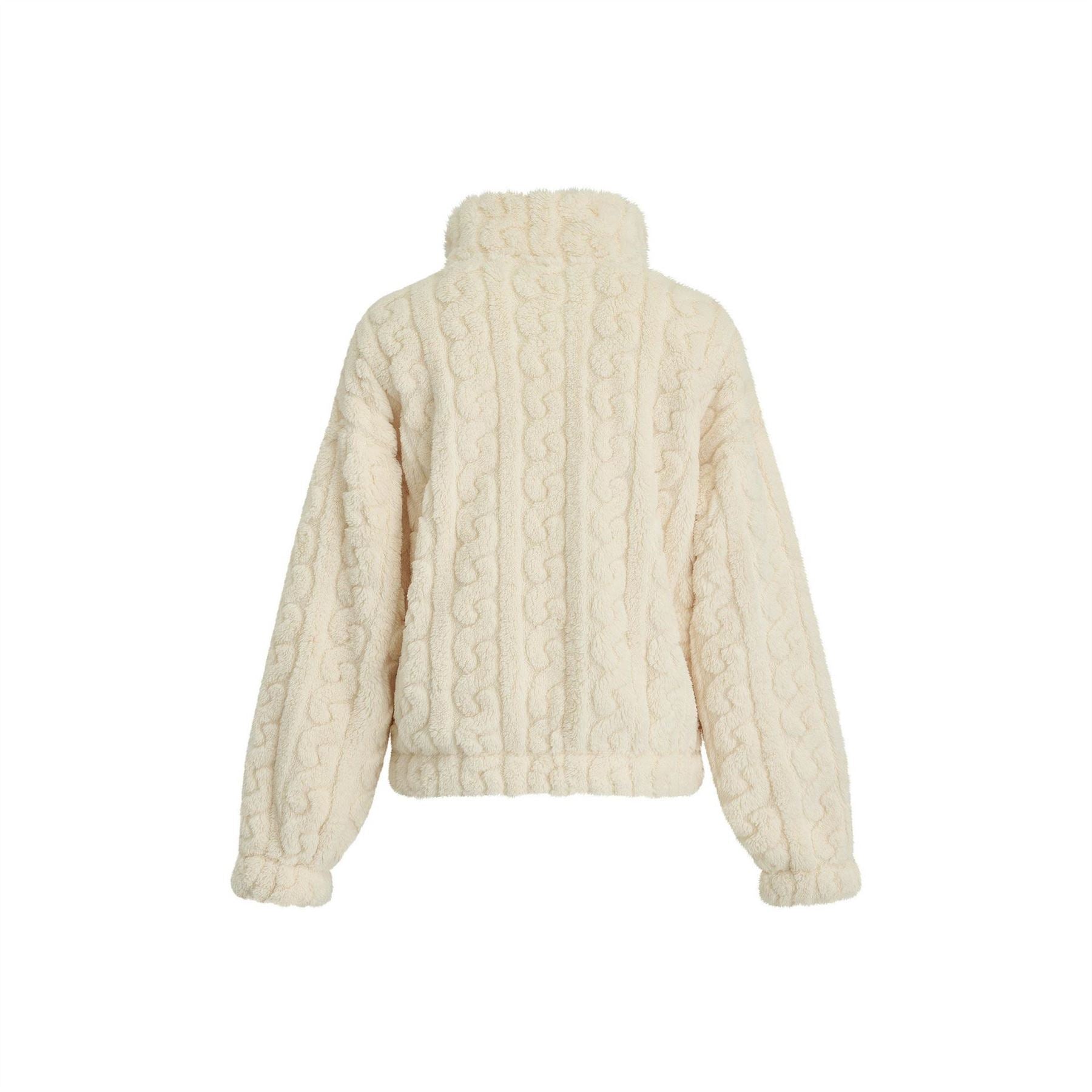 DKNY Cable FulL-Zip Sherpa Ld64