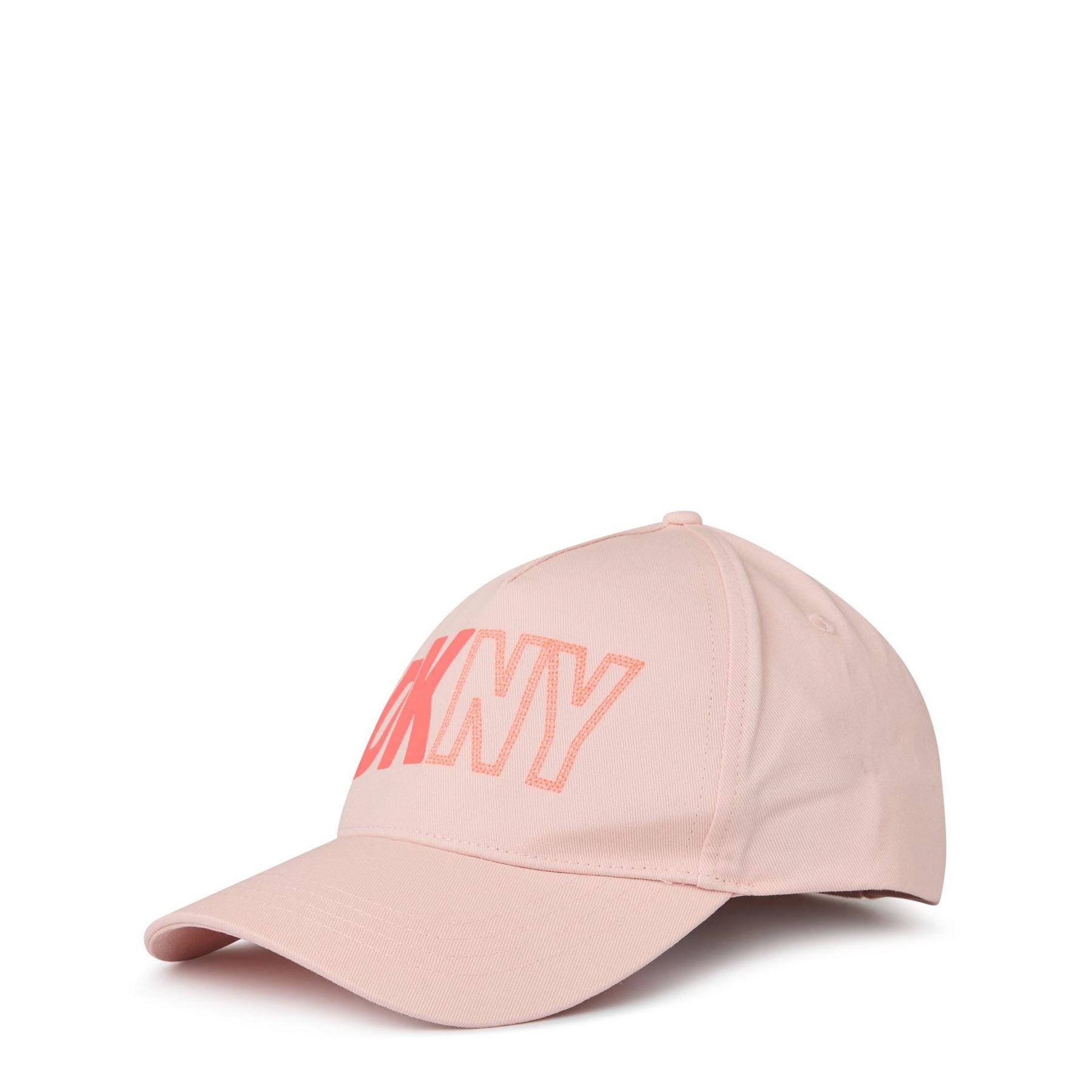 DKNY Logo Print Fitted Baseball Cap