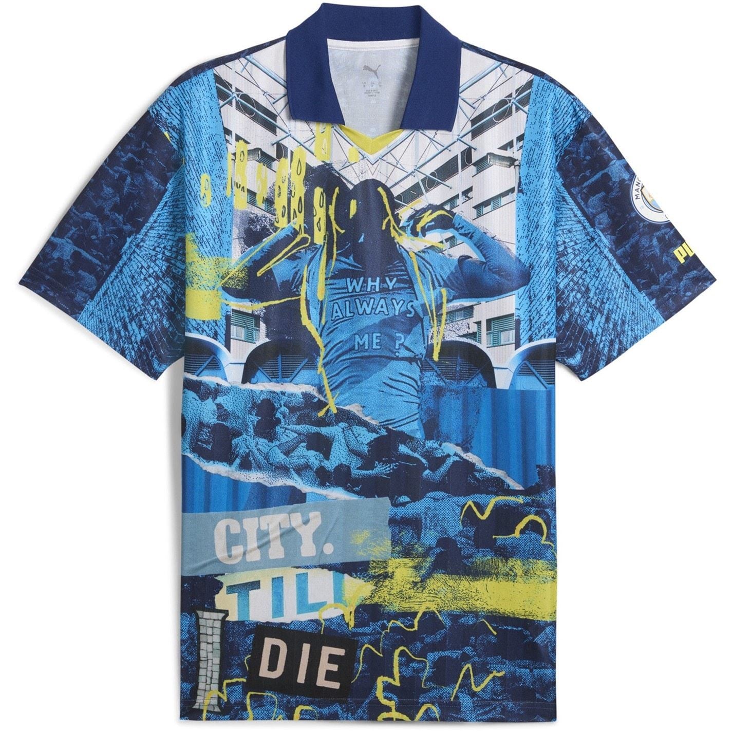 Puma Manchester City Ftblnrgy+ Retro Shirt Adults