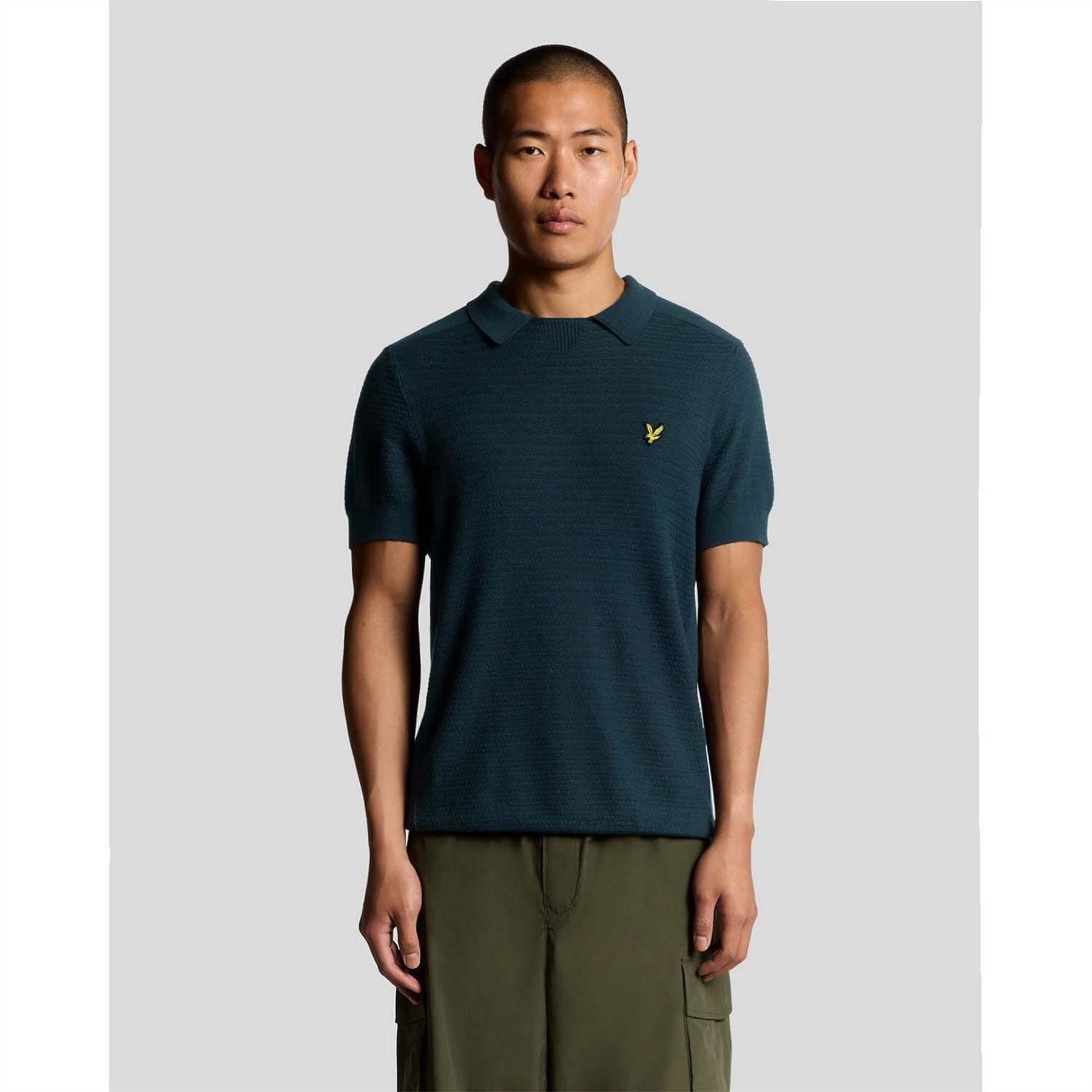 Lyle and Scott Knitted Polo Shirt