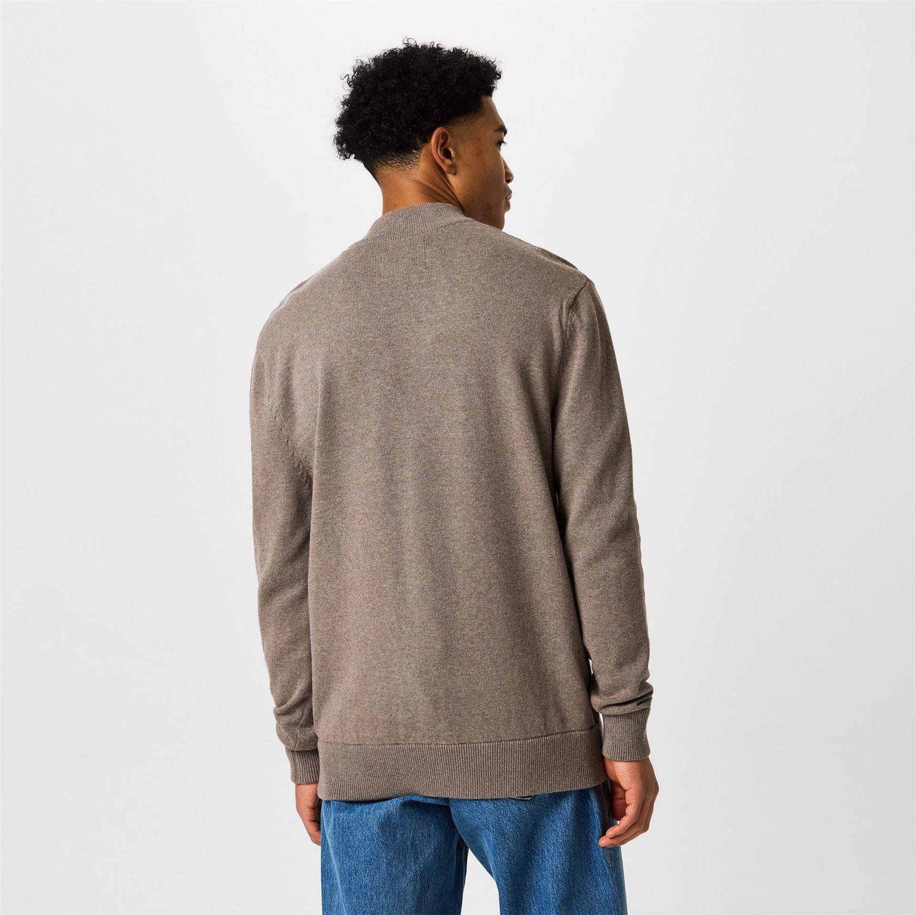 Jack Wills Mens Funnel Neck Half Zip Jumper