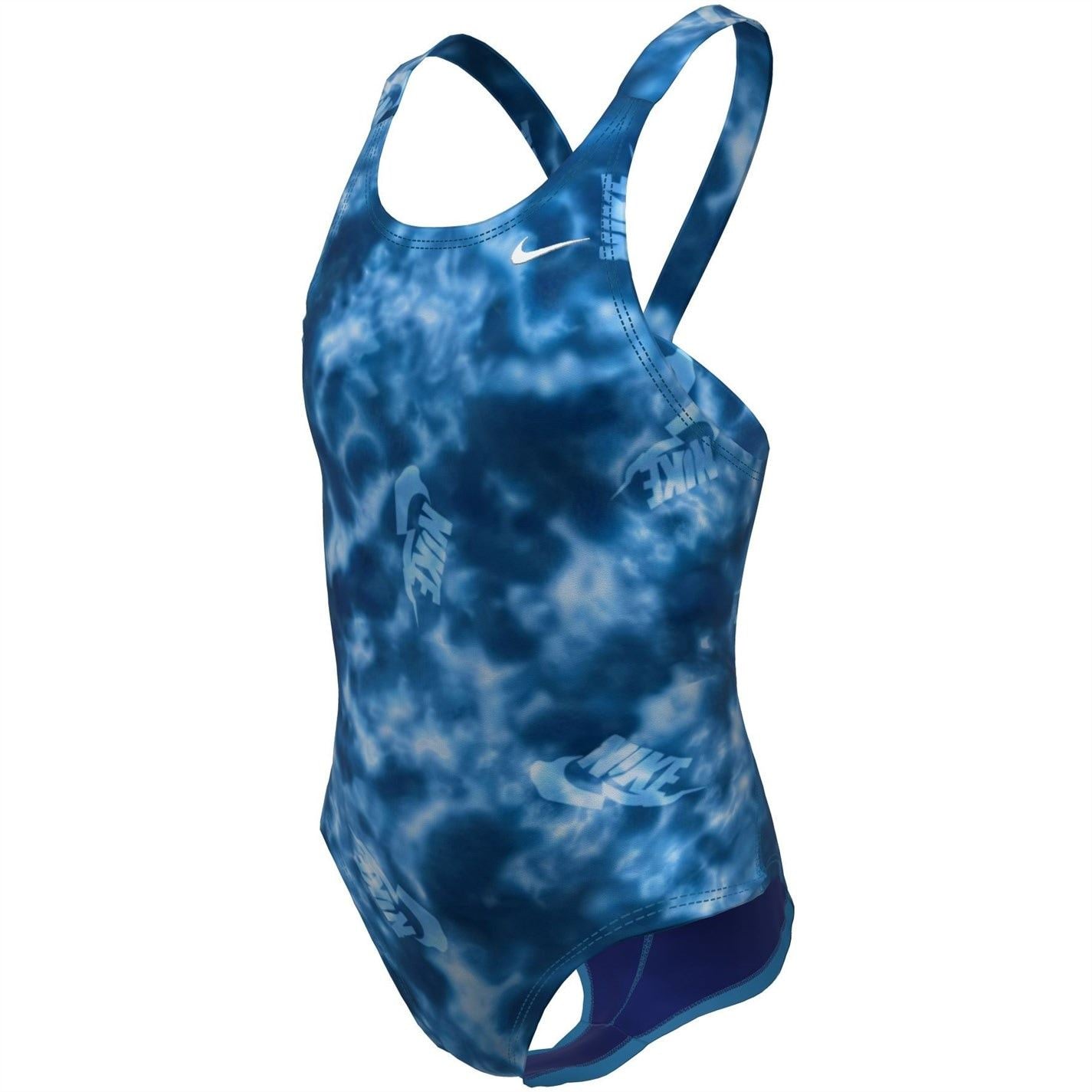 Nike Hydra Strong Fastback Abstract Patterned One-Piece Swimsuit