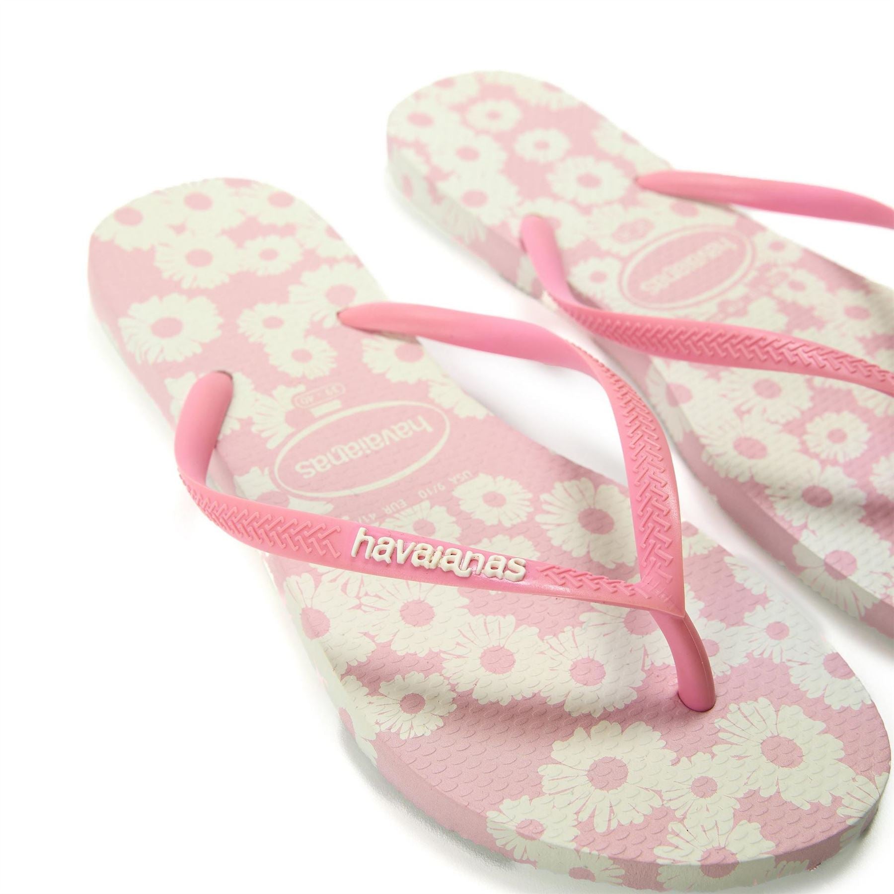 Havaianas Womens Hav. Slim Daisy Caitti White Rose 3 Flip Flops