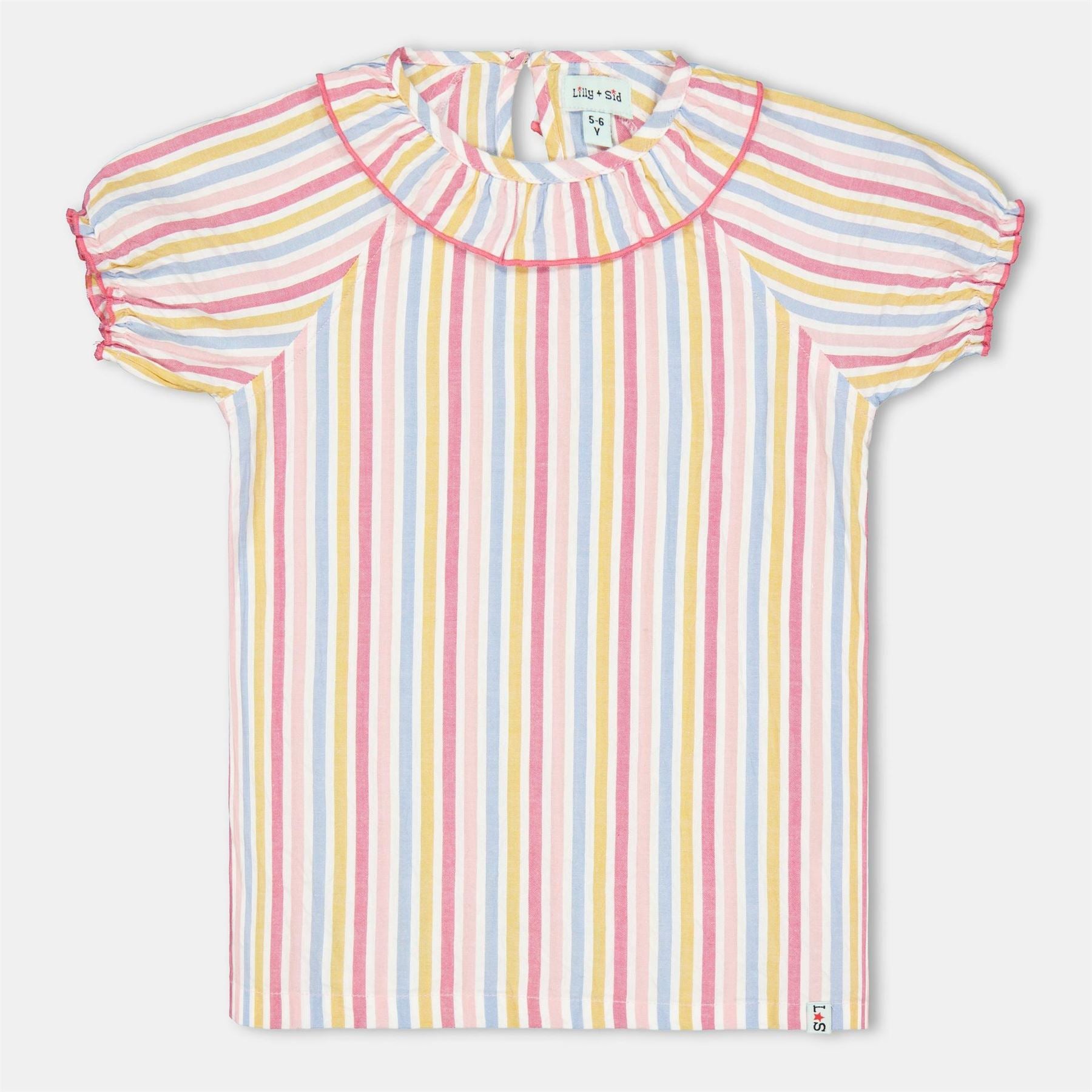 Lilly and Sid Candystripper Puff Sleeve T-Shirt