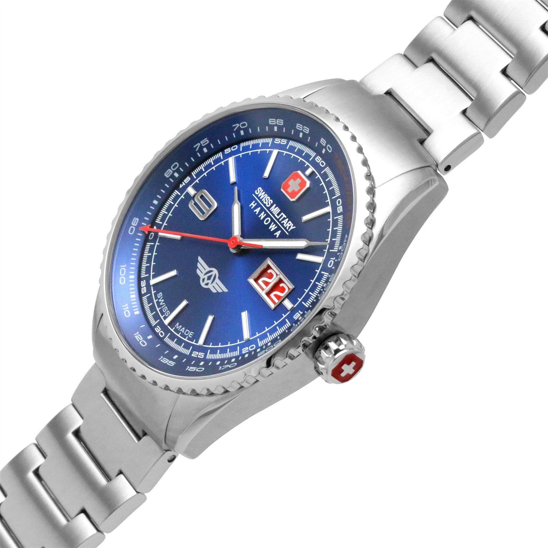 Swiss Military Hanowa Stainless Steel Sports Analogue Quartz Watch