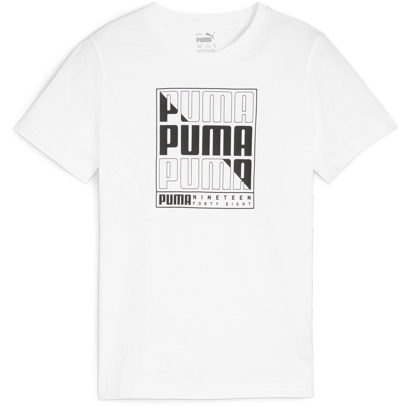 Puma Camo Logo Text Graphic Regular Fit T-Shirt