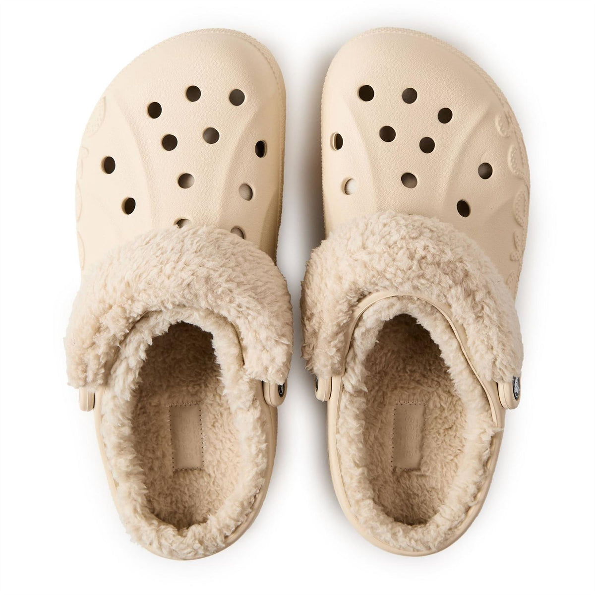 Crocs Baya Lined Fuzz Strap Mule Slippers