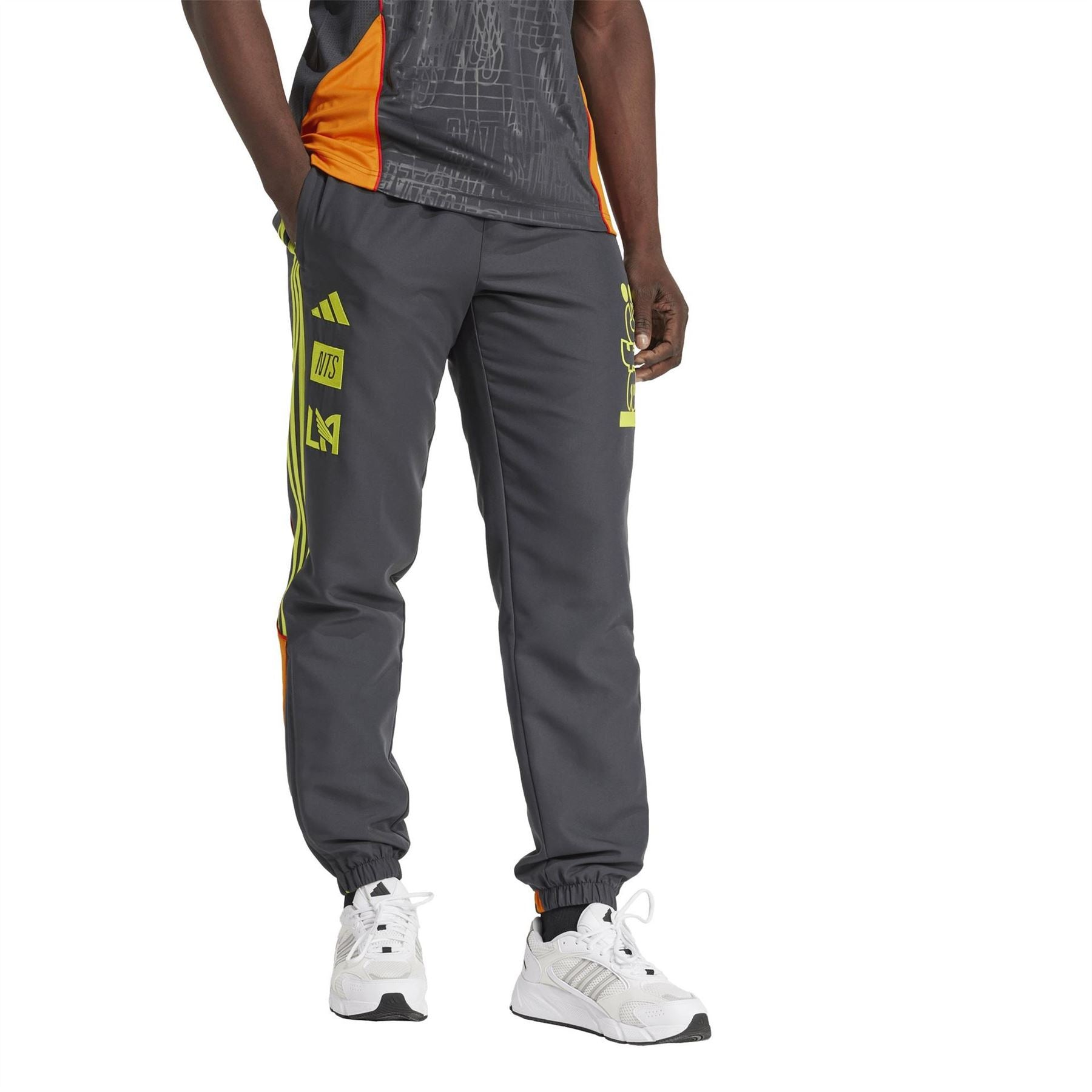 adidas Lafc Logo Print Slim Track Pants