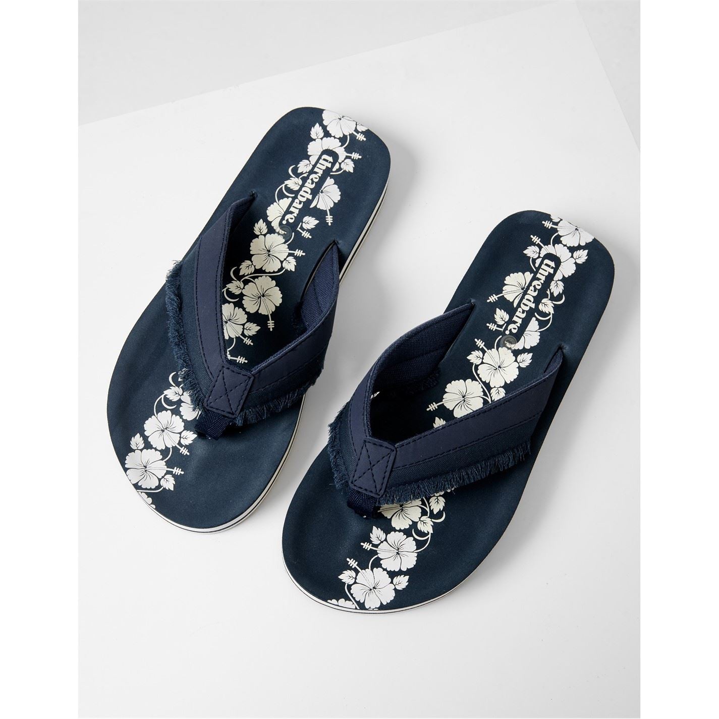 Threadbare August Floral Flip Flops Sandals
