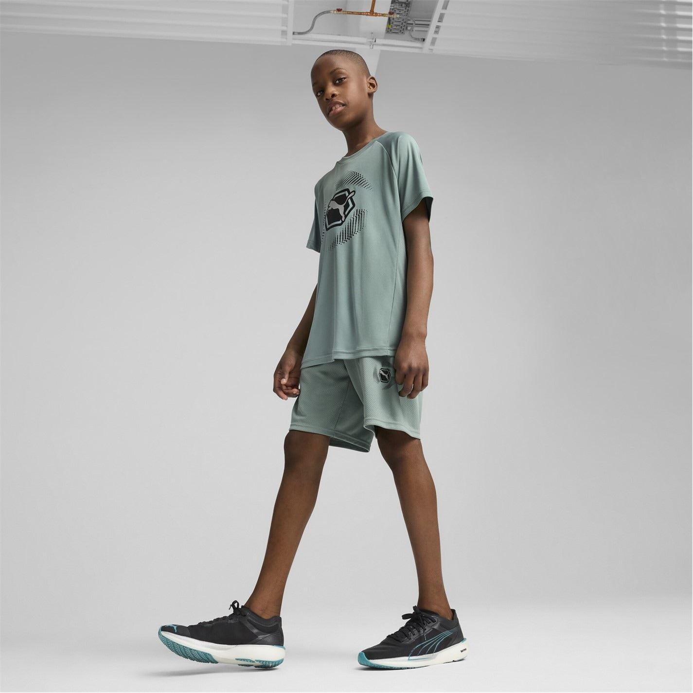 Puma Active Sports Graphic Poly Shorts B Gym Short Unisex Kids