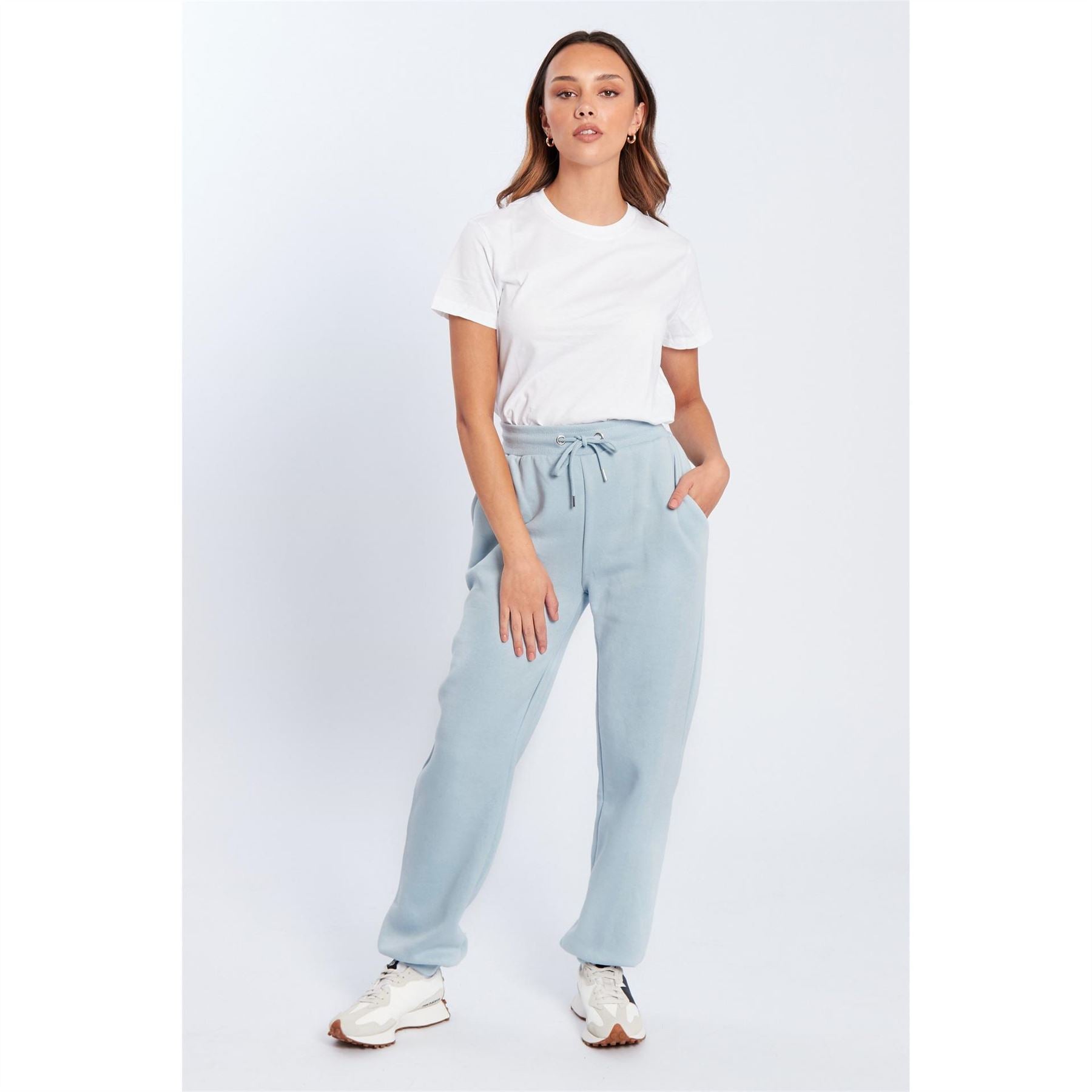Be You Beyou Oversized Closed Hem Jersey Joggers