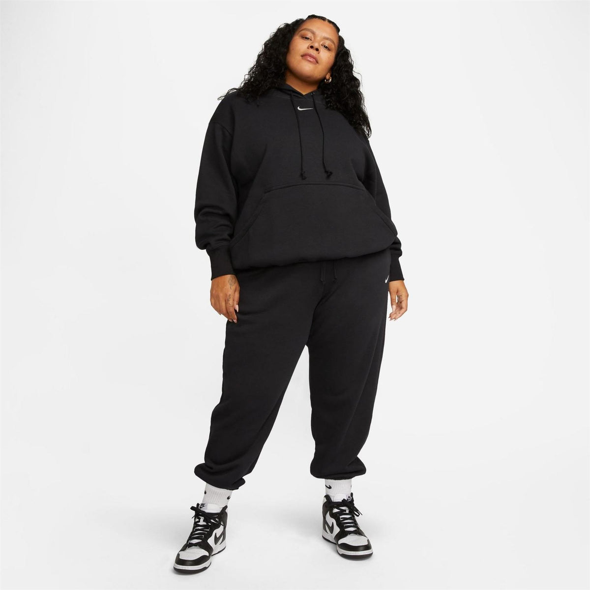 Nike Bold Logo Hooded Neck Long Sleeve Relaxed Fit Sweatshirt