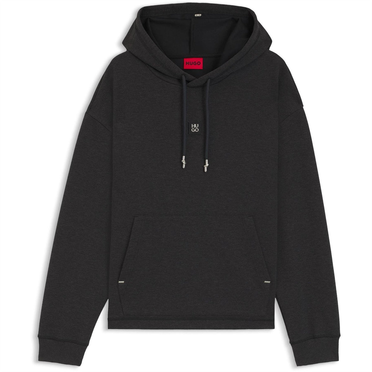 Hugo Hooded Neck Drop Shoulder Sweatshirt