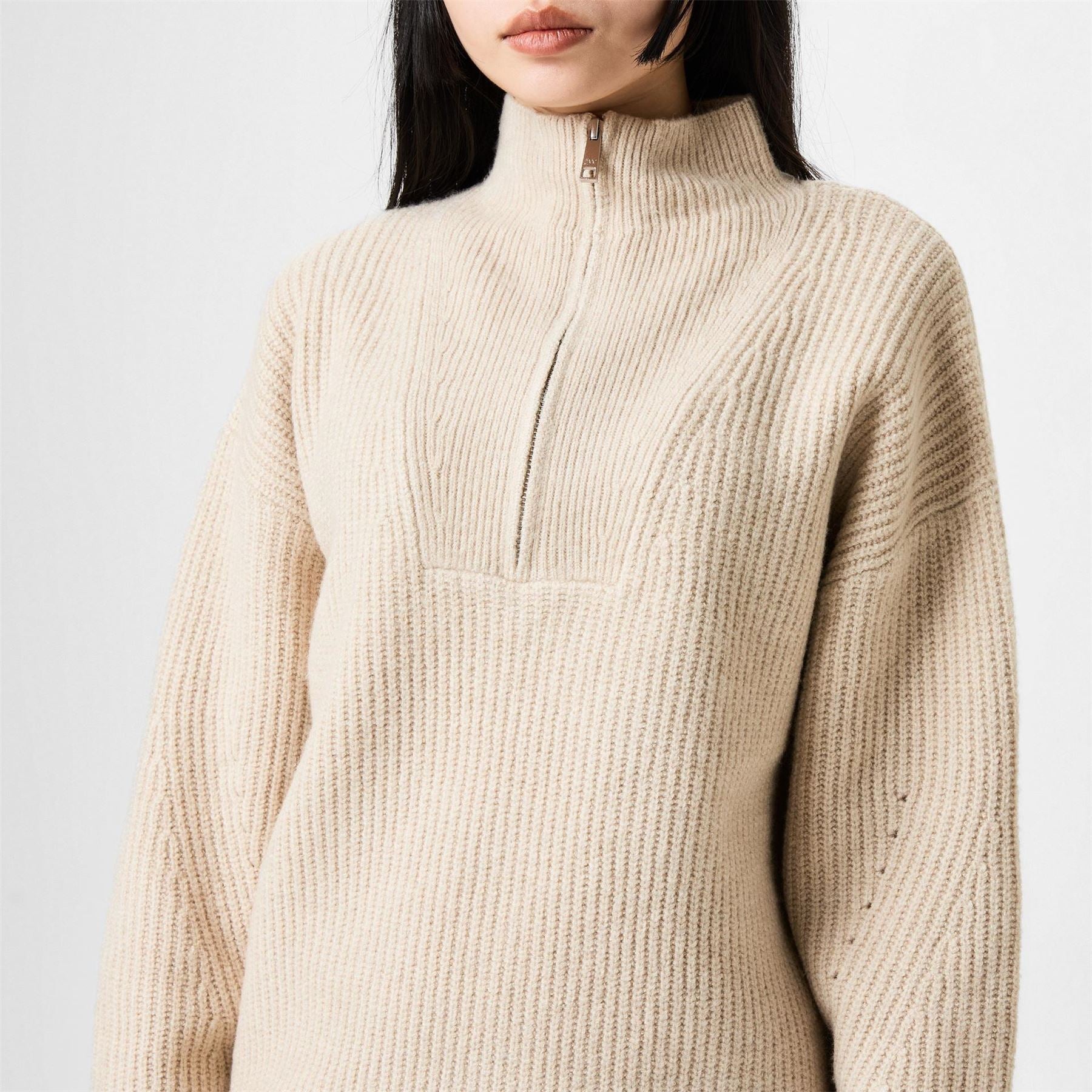 Jack Wills High Neck Zip Knitted Jumper