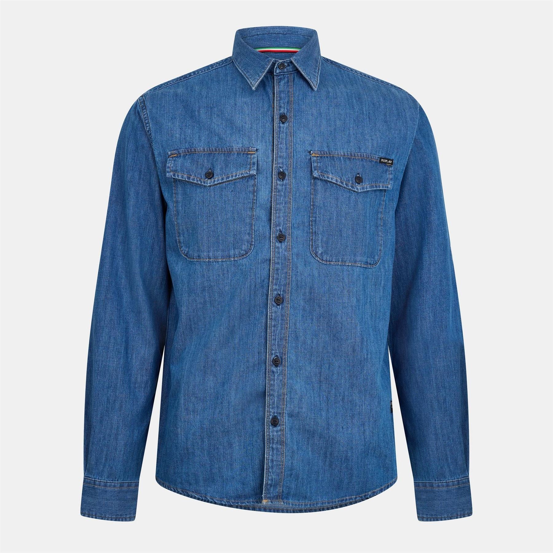 Replay Long Sleeve Denim Shirt