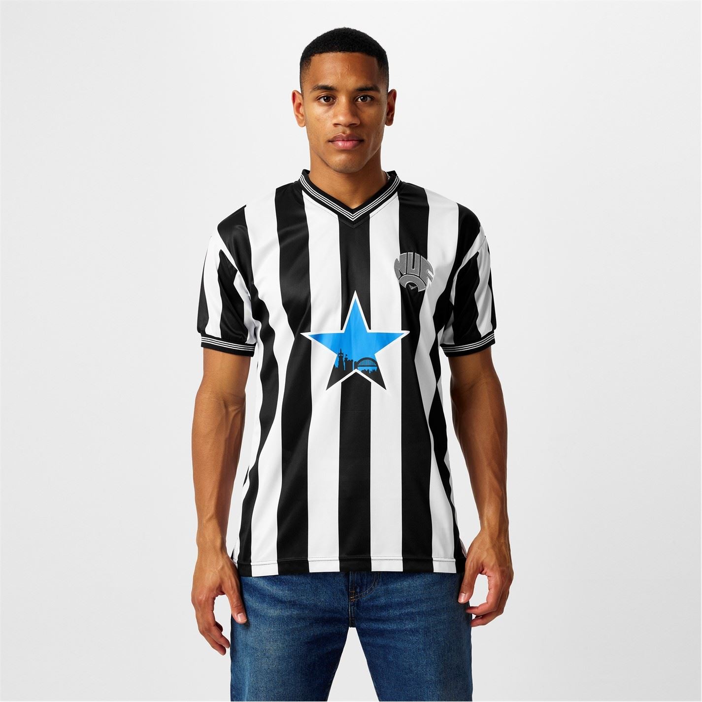 Score Draw Newcastle United 84 Home Shirt Adults