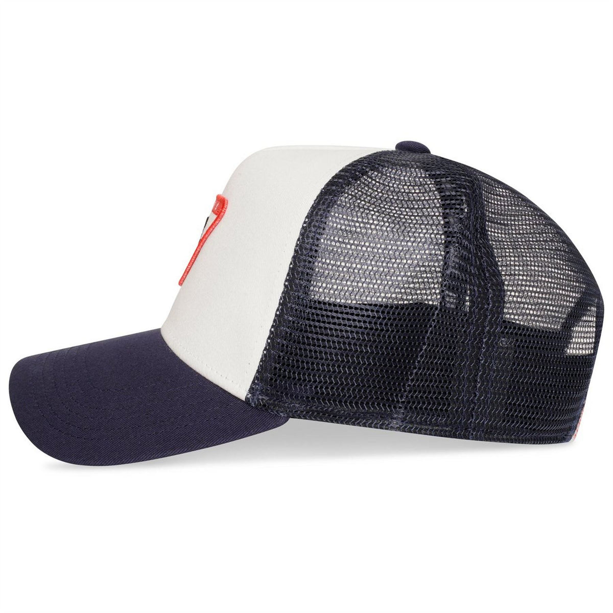 Societe Noir Color Block Mesh Base Ball Cap with Logo
