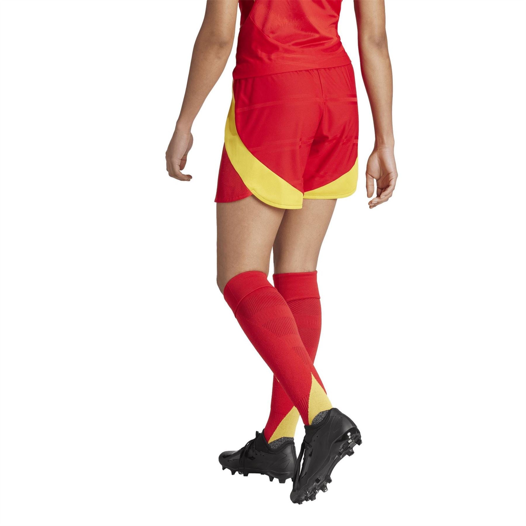 adidas Color Block Straight Leg Soccer Bermuda Shorts