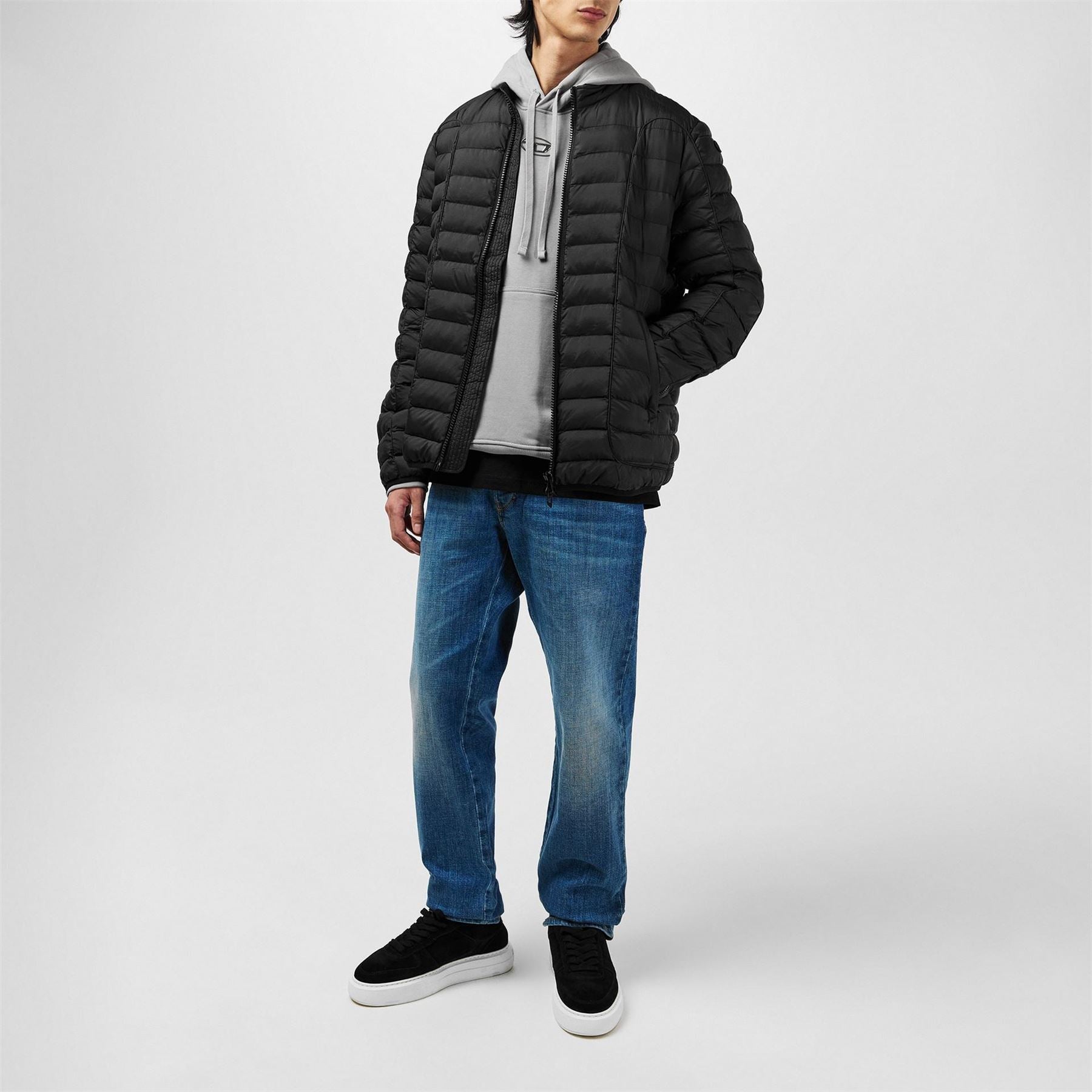 Diesel Pilot Mock Neck Puffer Jacket