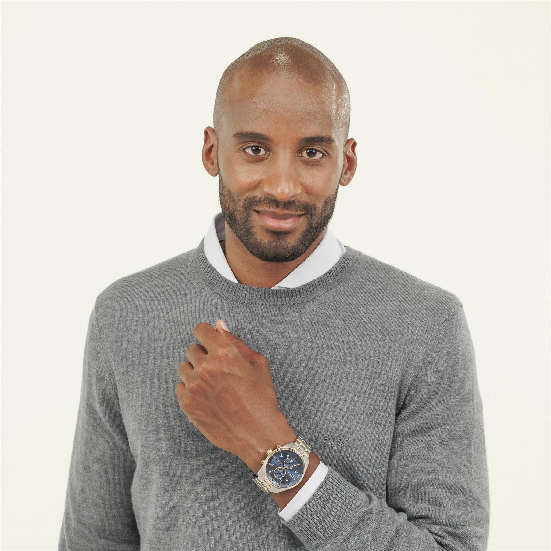 Boss BOSS Skytraveller Bi Colour Chronograph Watch