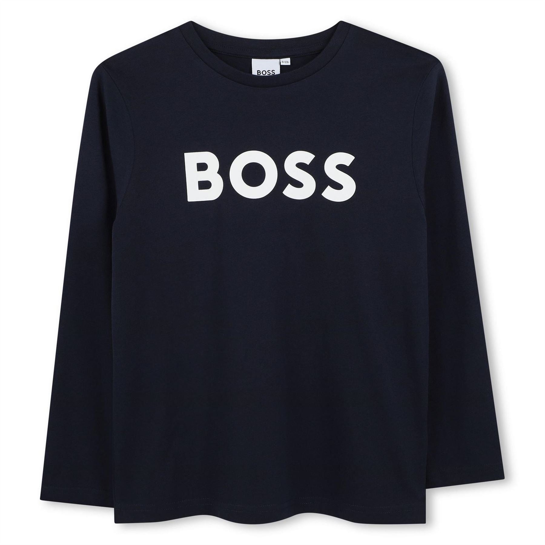 Boss Long Sleeve Large Logo T-Shirt, Bold Logo