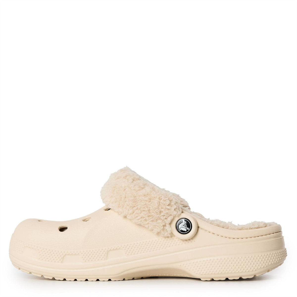 Crocs Baya Lined Fuzz Strap Mule Slippers