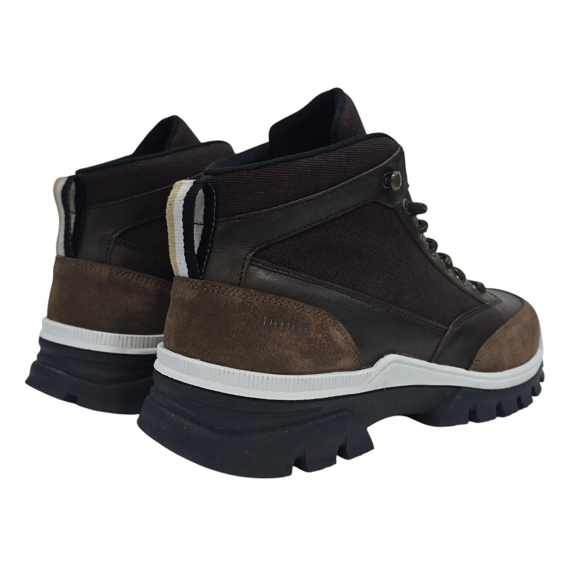 Firetrap Jason Leather Lace Up Hiker Rugged Boots