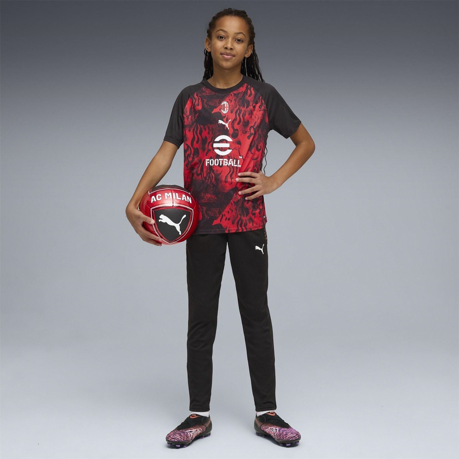Puma Kids Ac Milan Short Sleeve T-Shirt